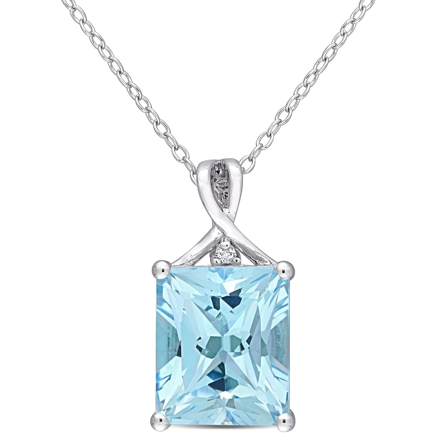 Blue and White Topaz Necklace sold by Lord & Taylor