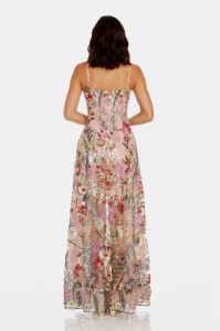 Umalina Sleeveless Sweetheart Fit & Flare Maxi Dress sold by Lord & Taylor