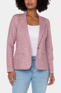 Fitted Plaid Print Blazer sold by Lord & Taylor