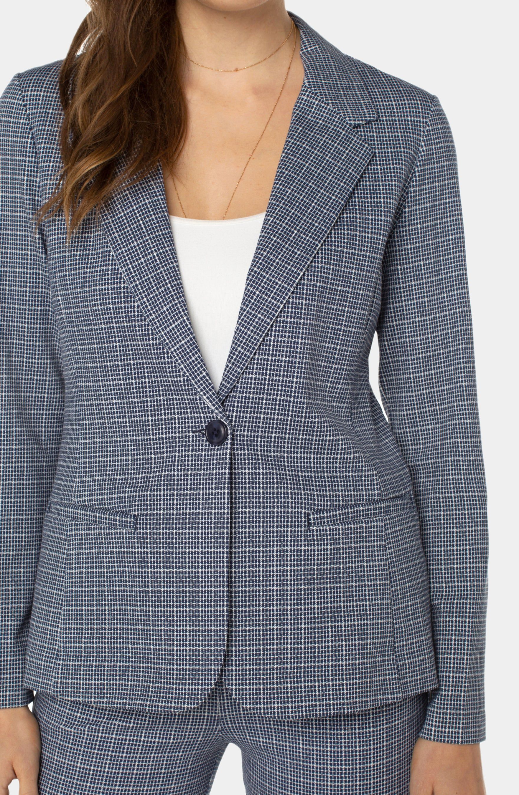 Fitted Plaid Print Blazer sold by Lord & Taylor product image thumbnail 8