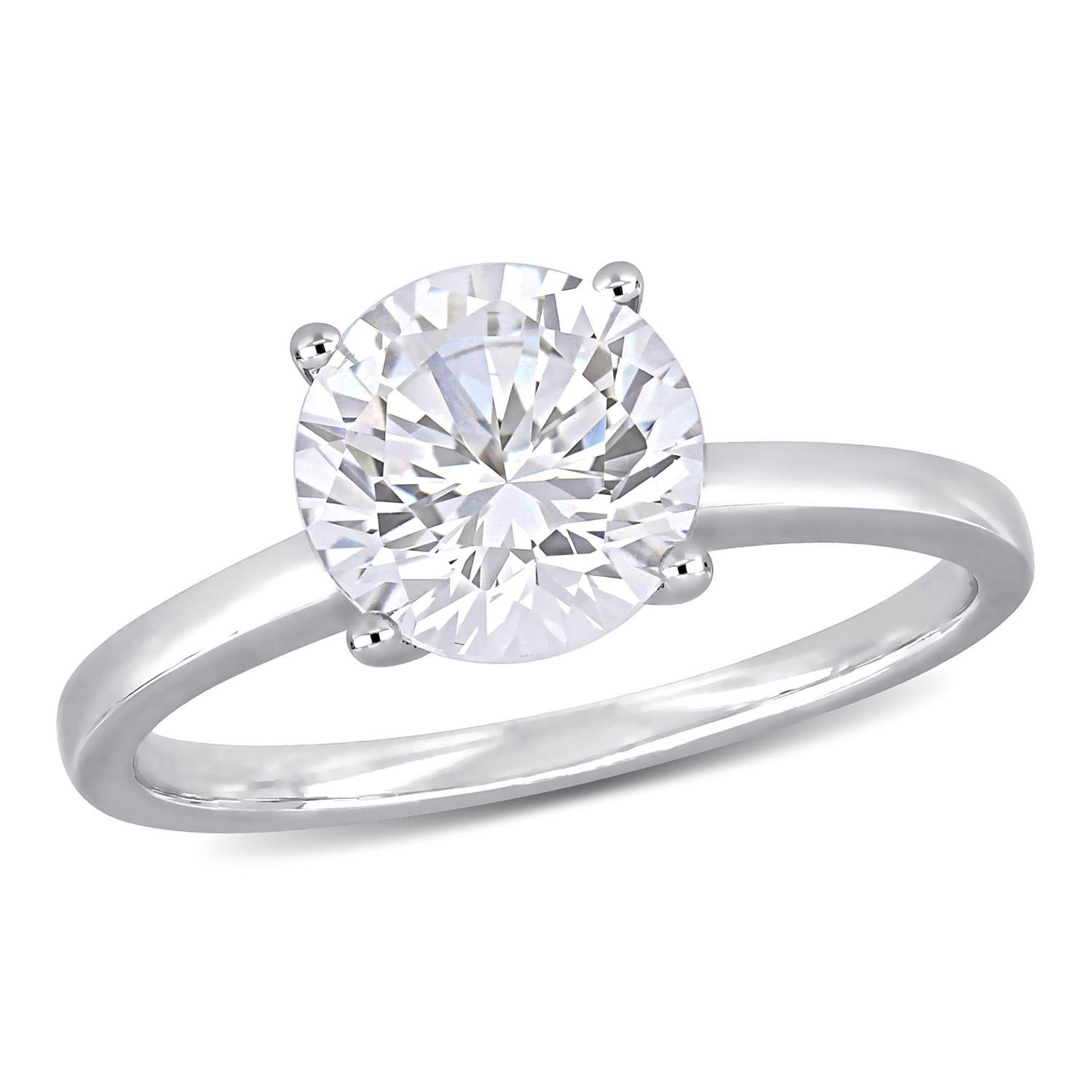 10k White Gold Created White Sapphire Ring sold by Lord & Taylor product image thumbnail 6