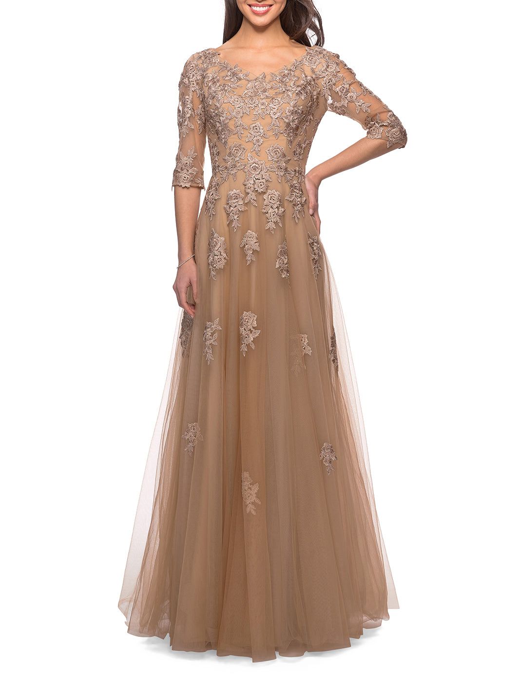 A-Line Evening Gown sold by Lord & Taylor product image thumbnail 3