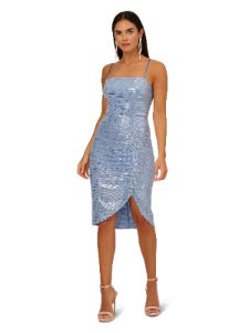 Metallic Knit Rouched Dress sold by Lord & Taylor