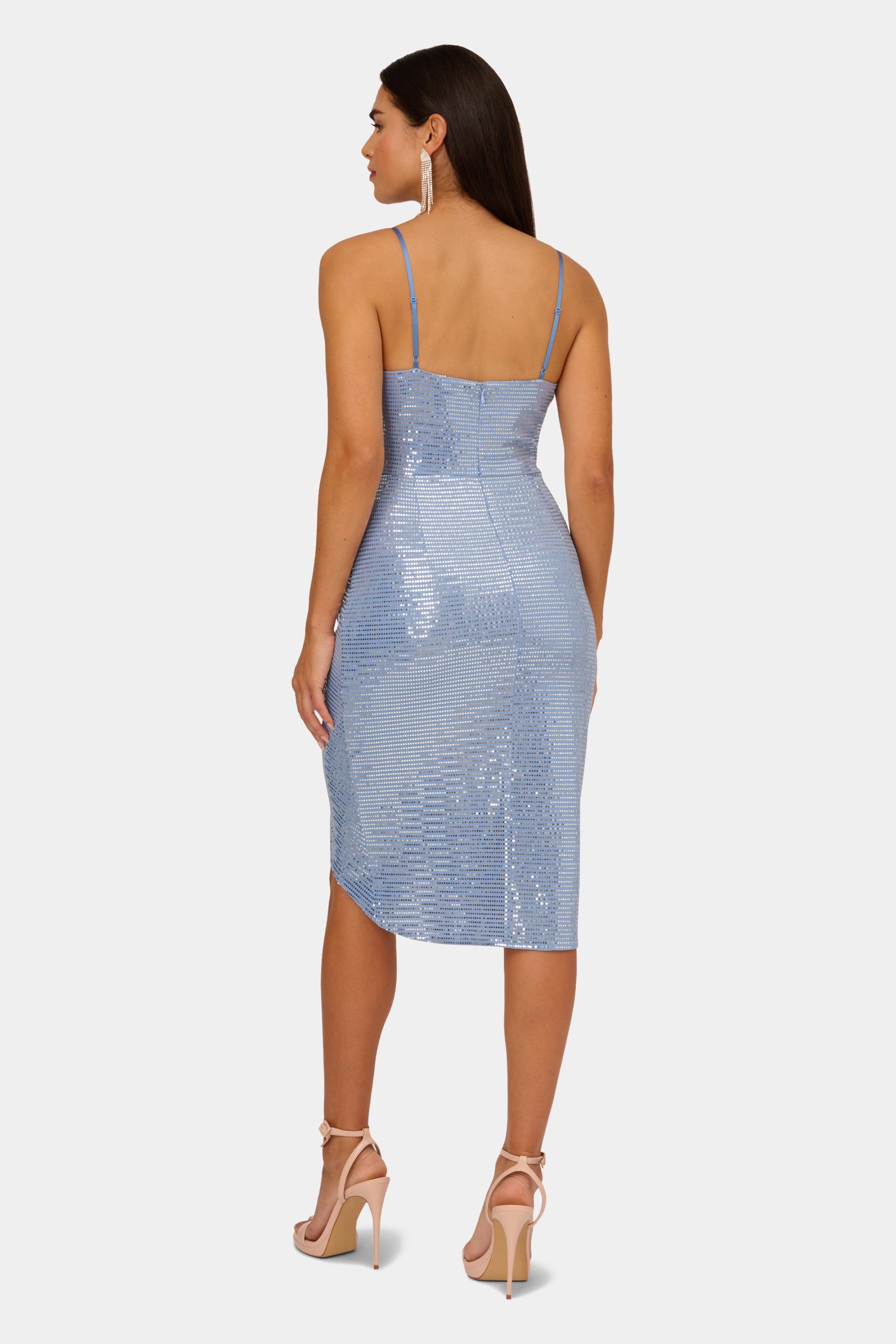 Metallic Knit Rouched Dress sold by Lord & Taylor product image thumbnail 3