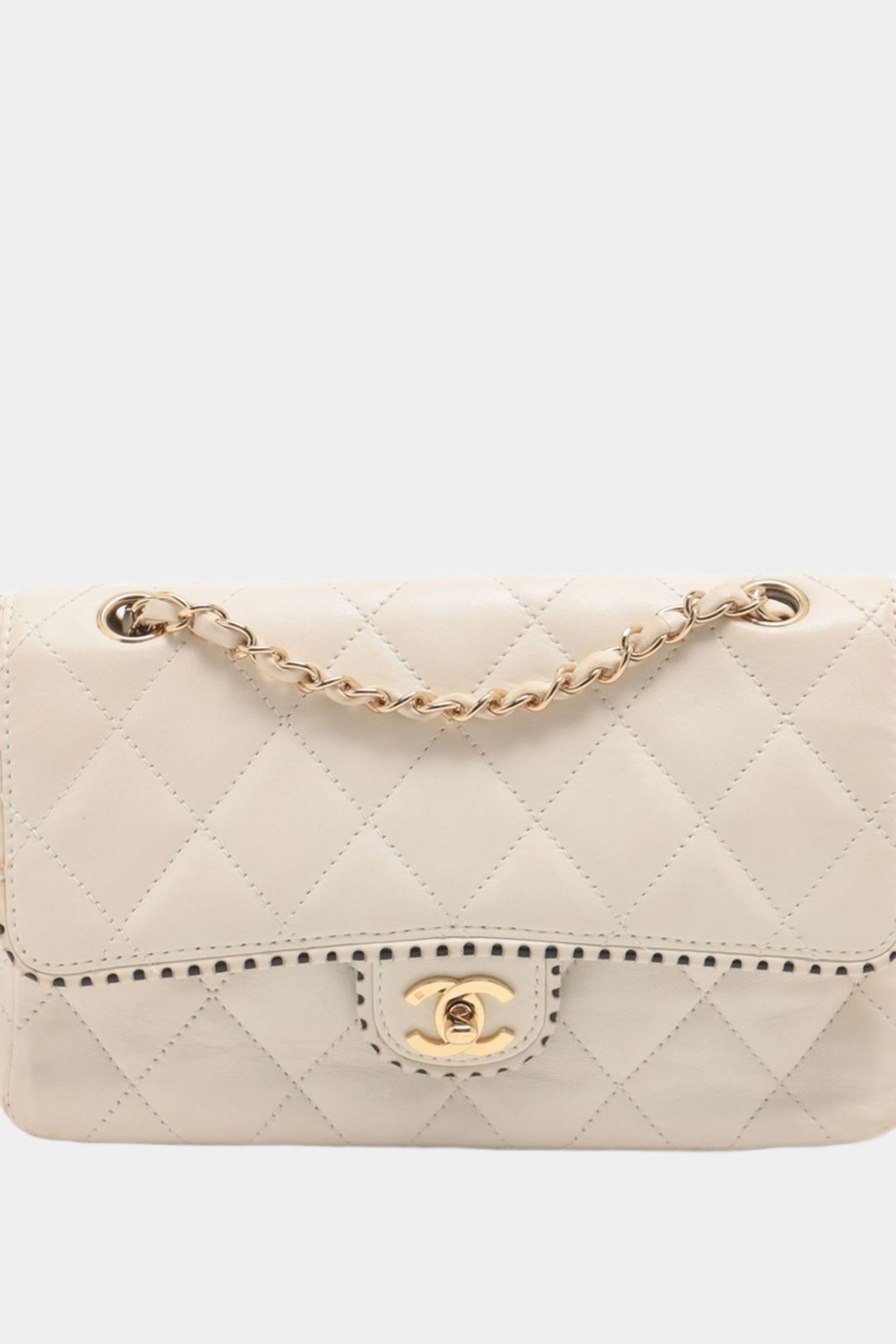 Matelasse Shoulder Bag Gold Trim Chain Strap sold by Lord & Taylor