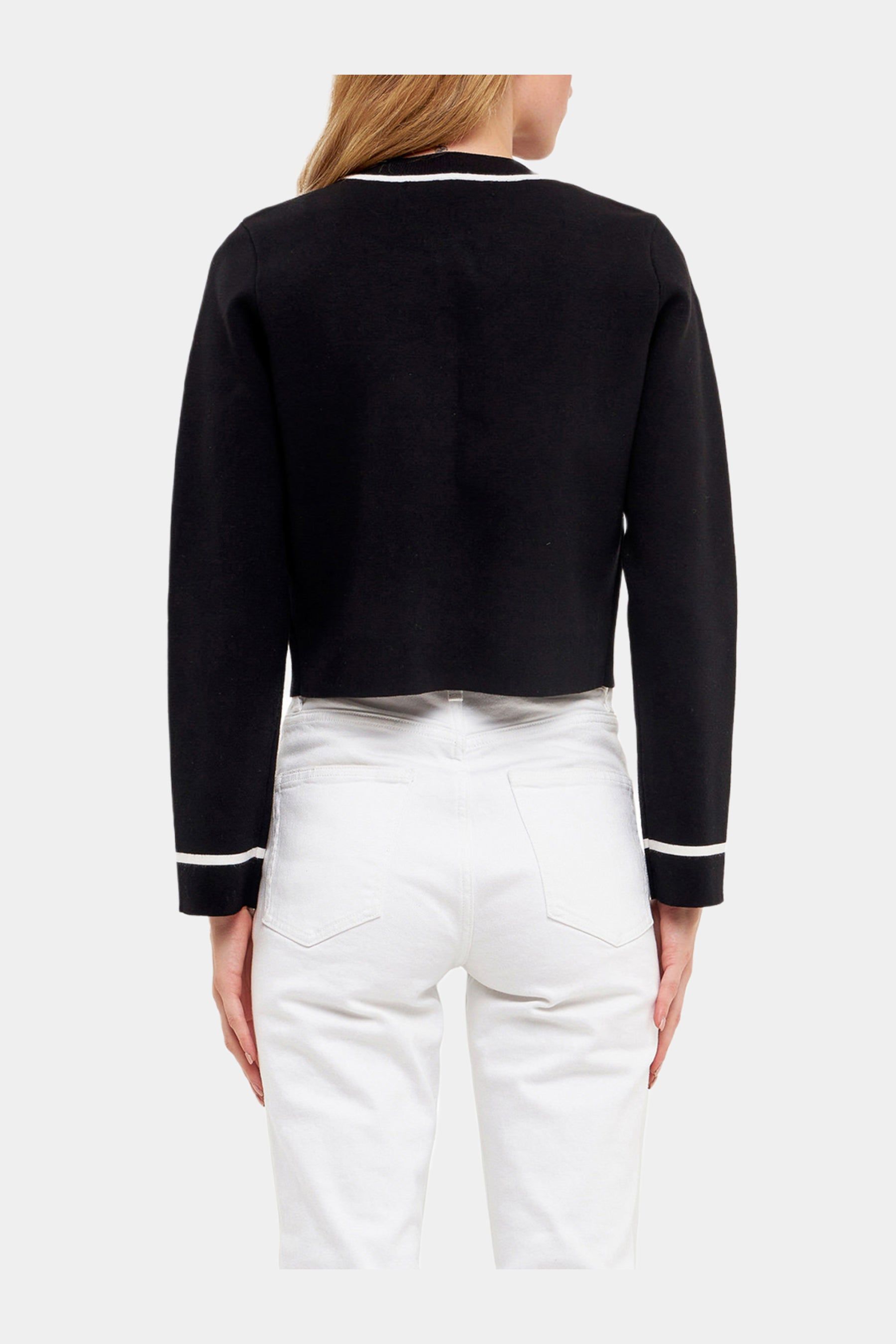 Contrast Stitch Cardigan sold by Lord & Taylor product image thumbnail 8