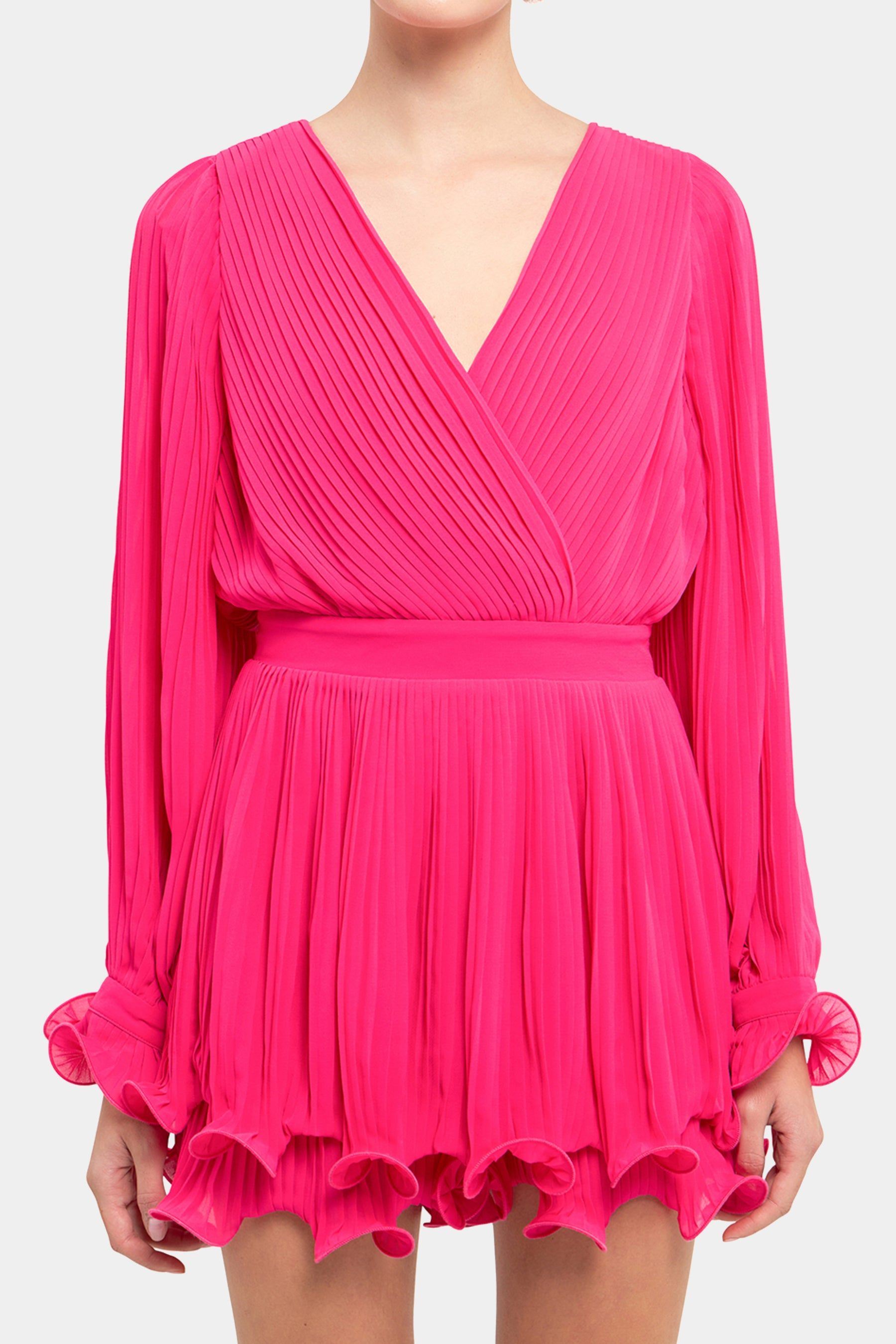 Long Sleeve Pleated Romper sold by Lord & Taylor product image thumbnail 2