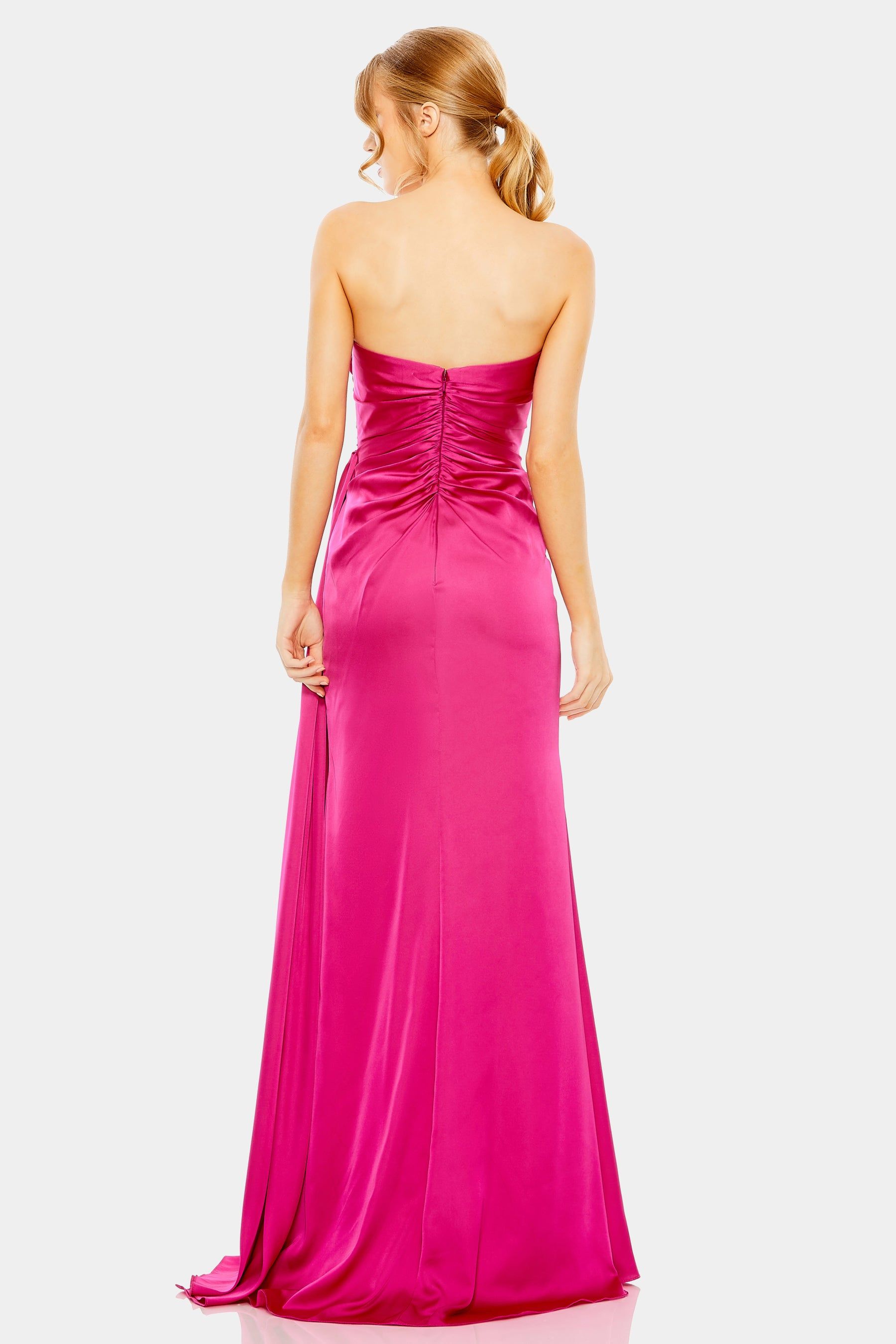 Strapless Embellished Sweetheart Neckline Satin Gown sold by Lord & Taylor product image thumbnail 2