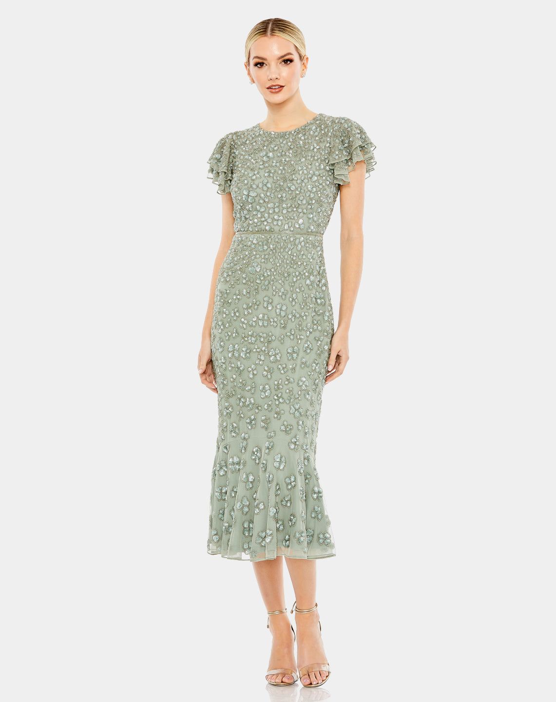 Flounce Sleeve Midi Dress sold by Lord & Taylor