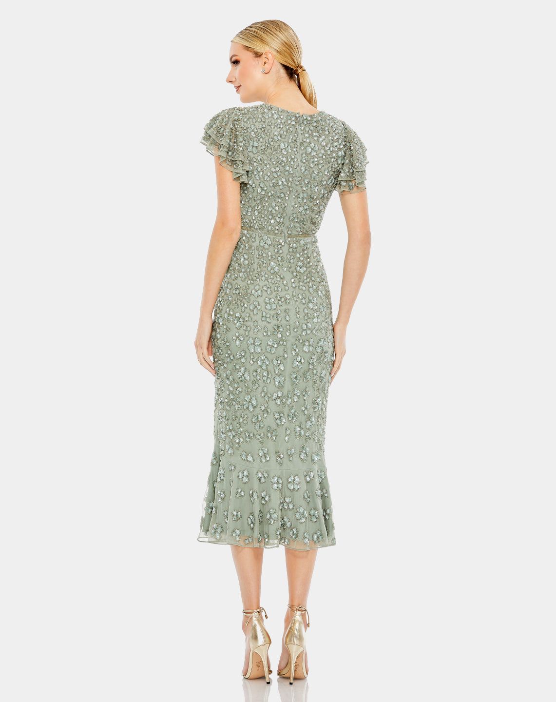 Flounce Sleeve Midi Dress sold by Lord & Taylor product image thumbnail 11