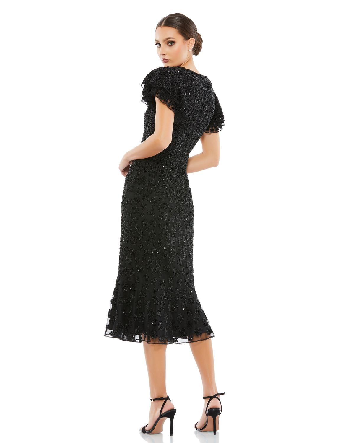 Flounce Sleeve Midi Dress sold by Lord & Taylor product image thumbnail 2