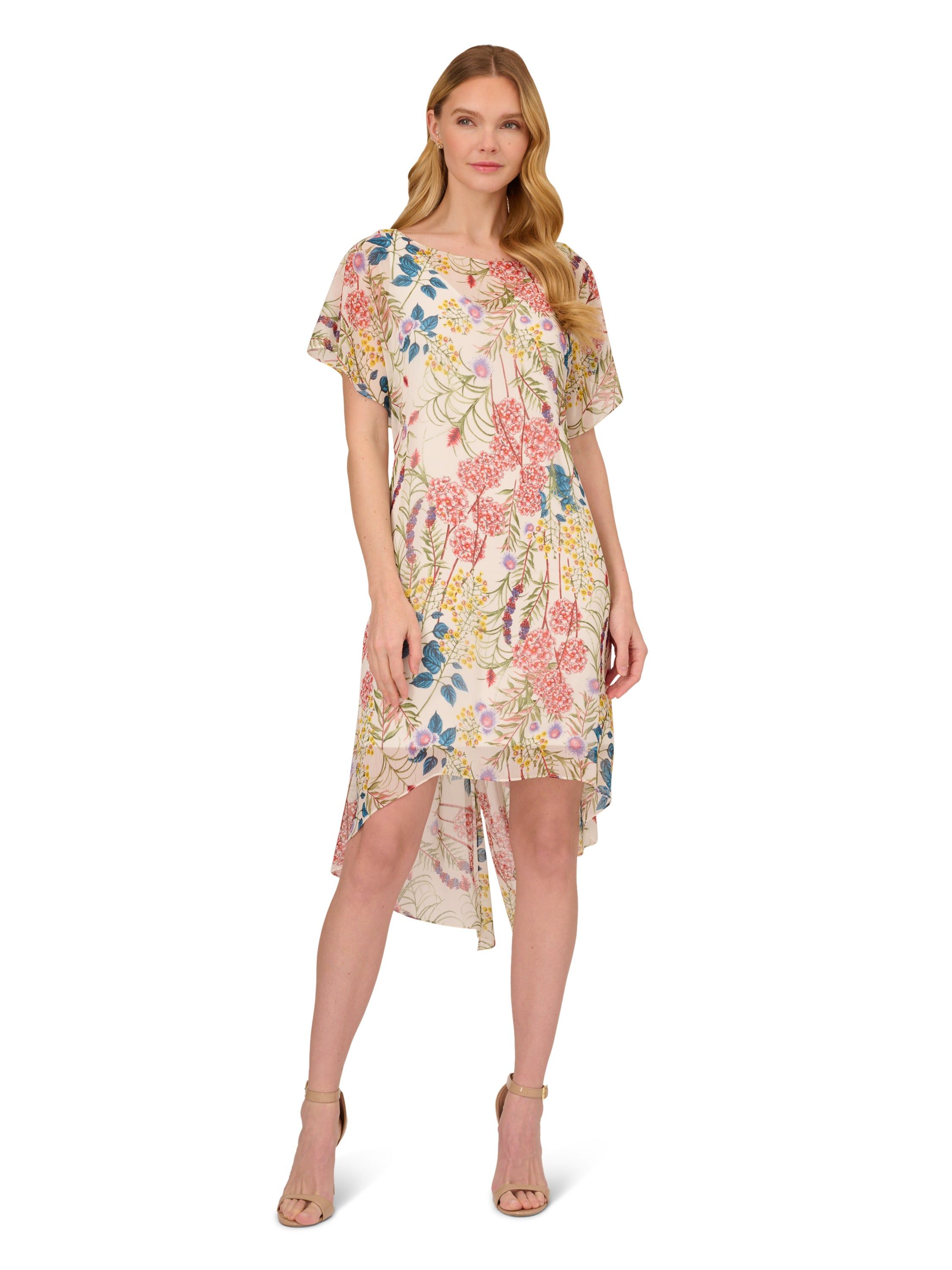 Printed Chiffon Shift Dress sold by Lord & Taylor product image thumbnail 5
