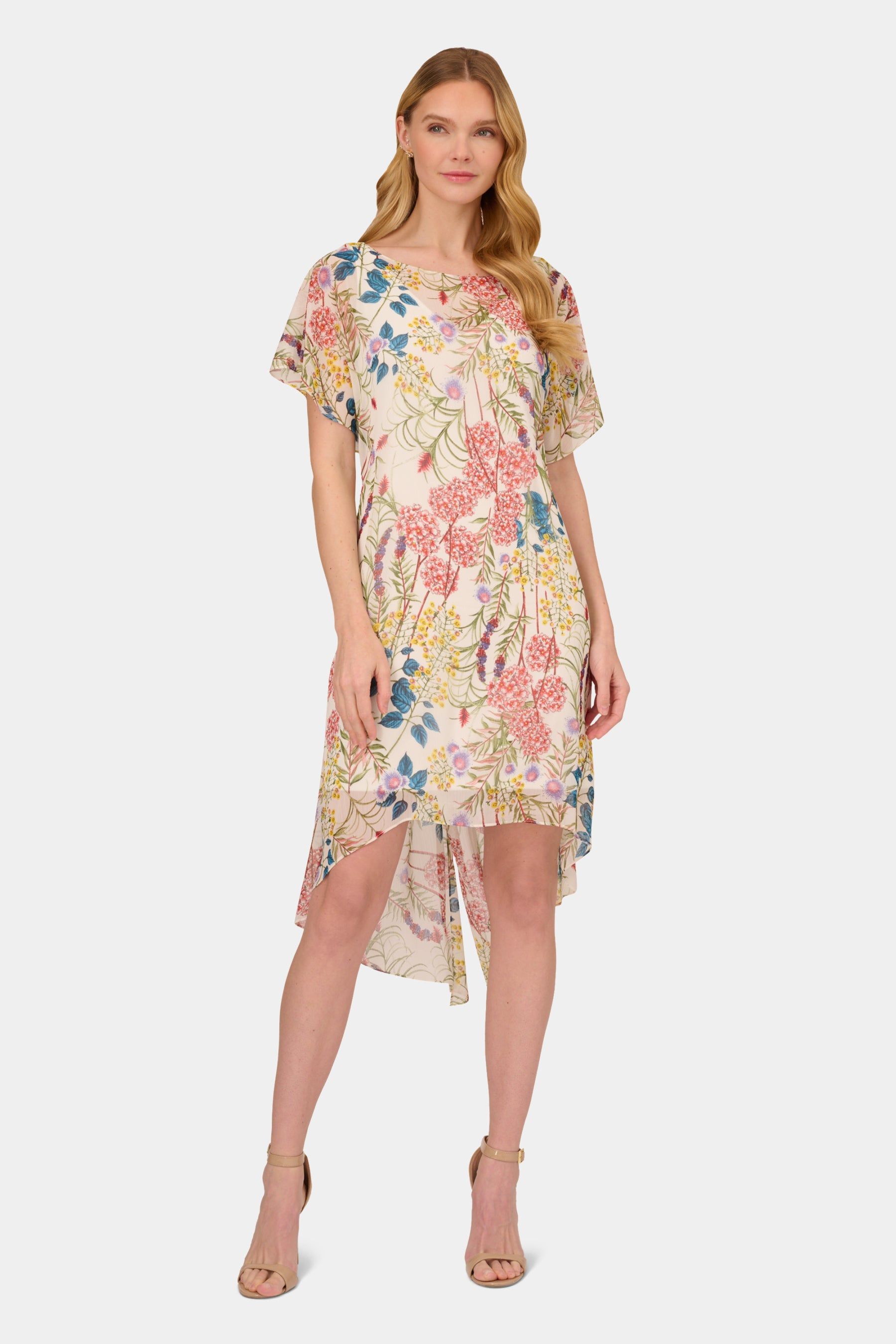 Printed Chiffon Shift Dress sold by Lord & Taylor