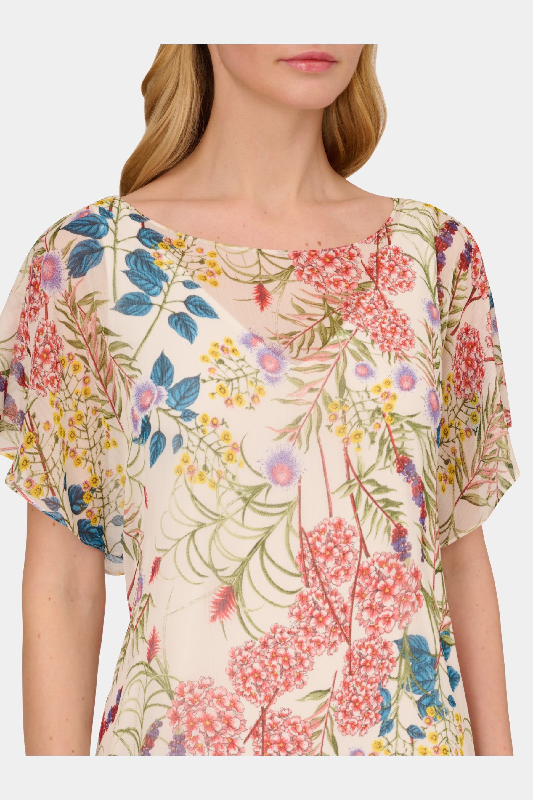Printed Chiffon Shift Dress sold by Lord & Taylor product image thumbnail 2