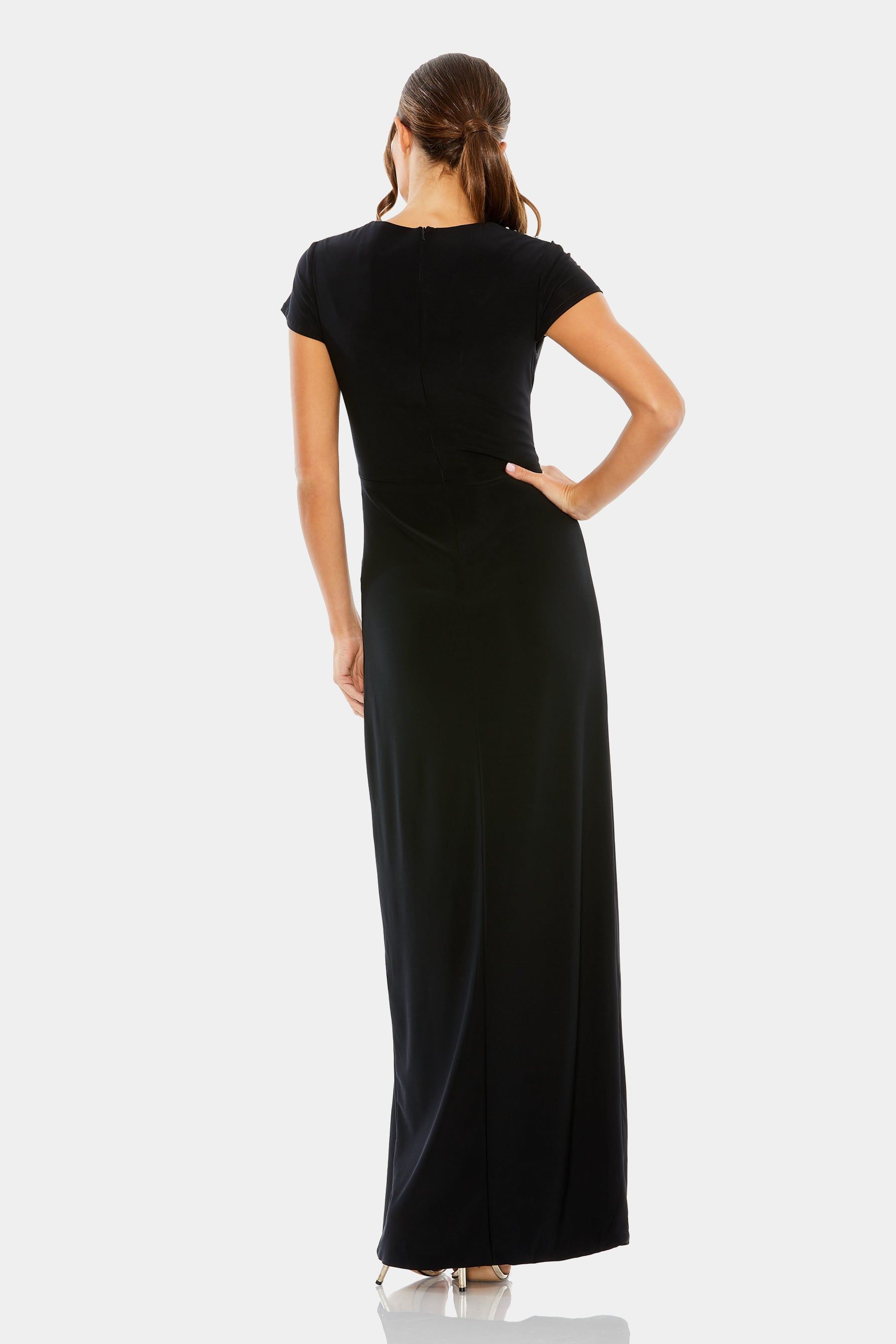 Slit Gown with Side Beaded Detail sold by Lord & Taylor product image thumbnail 2