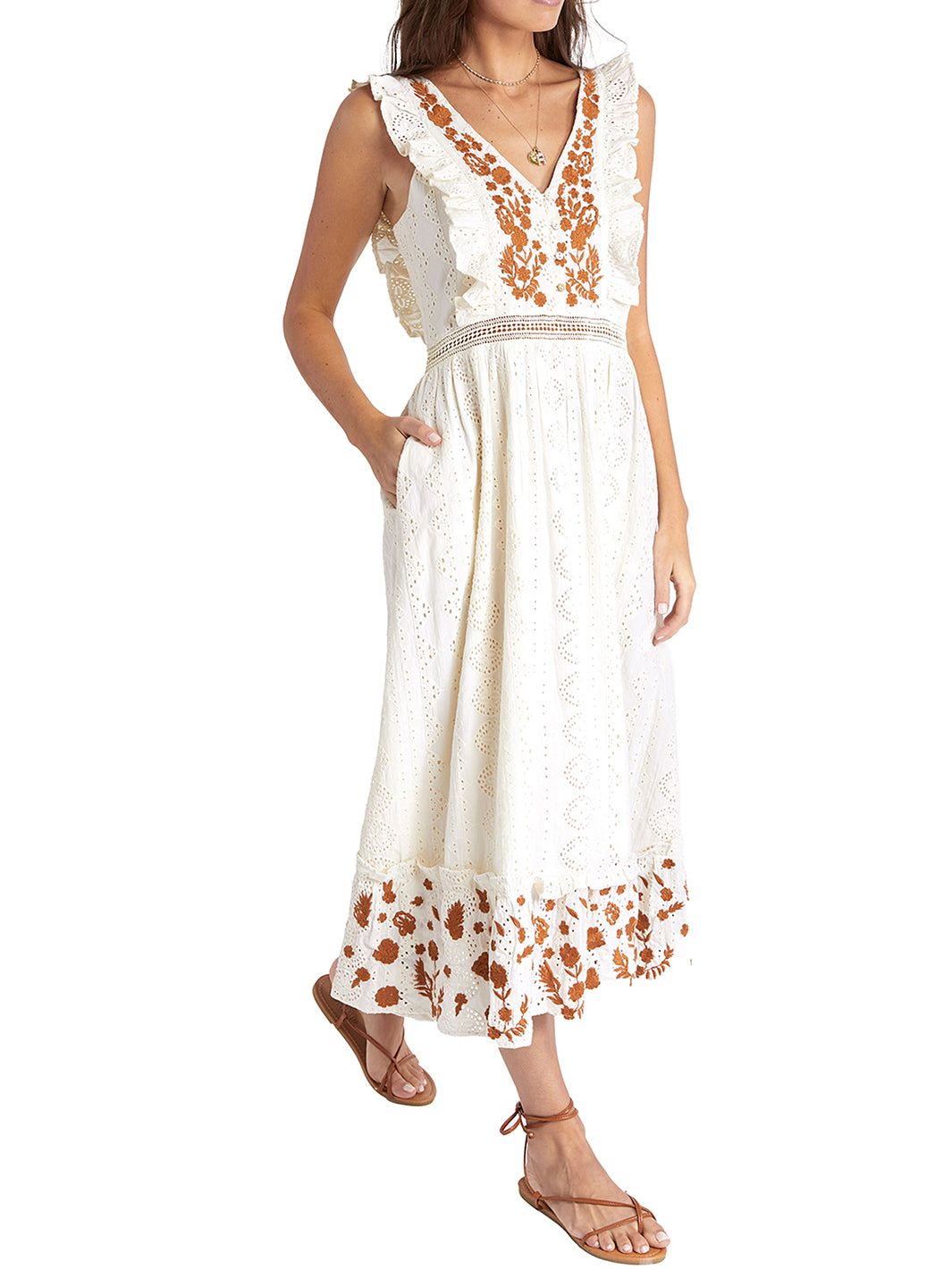 Embroidered Maxi Dress sold by Lord & Taylor