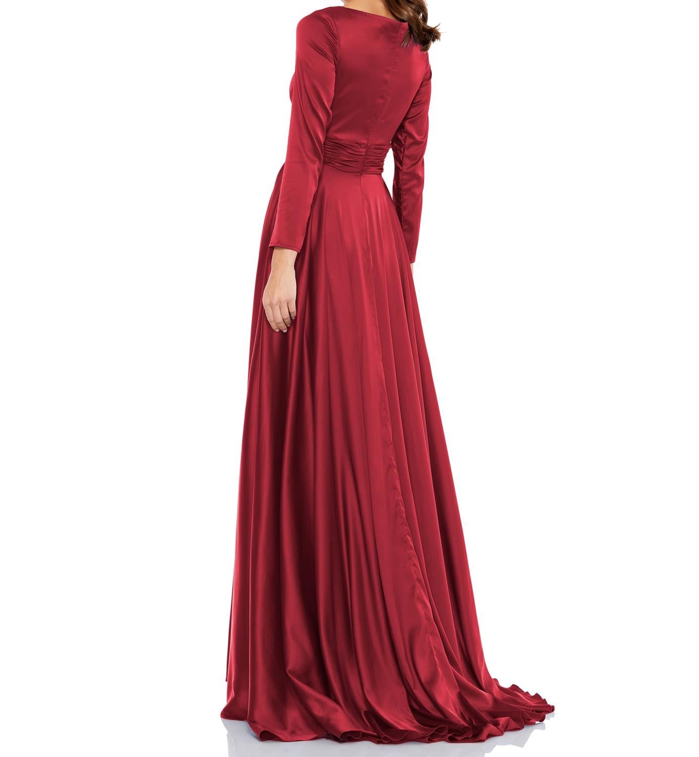 Long Sleeve A-Line Gown sold by Lord & Taylor product image thumbnail 2