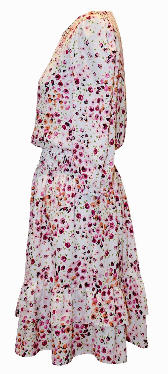 Smocked Waist Crepe Dress sold by Lord & Taylor product image thumbnail 3