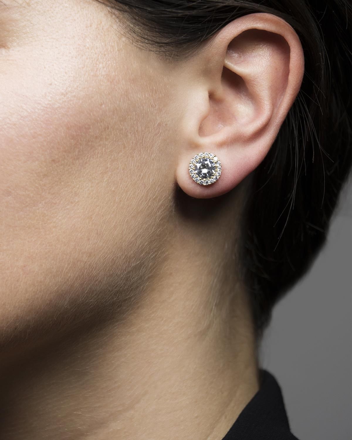 Halo Stud Earrings sold by Lord & Taylor product image thumbnail 5