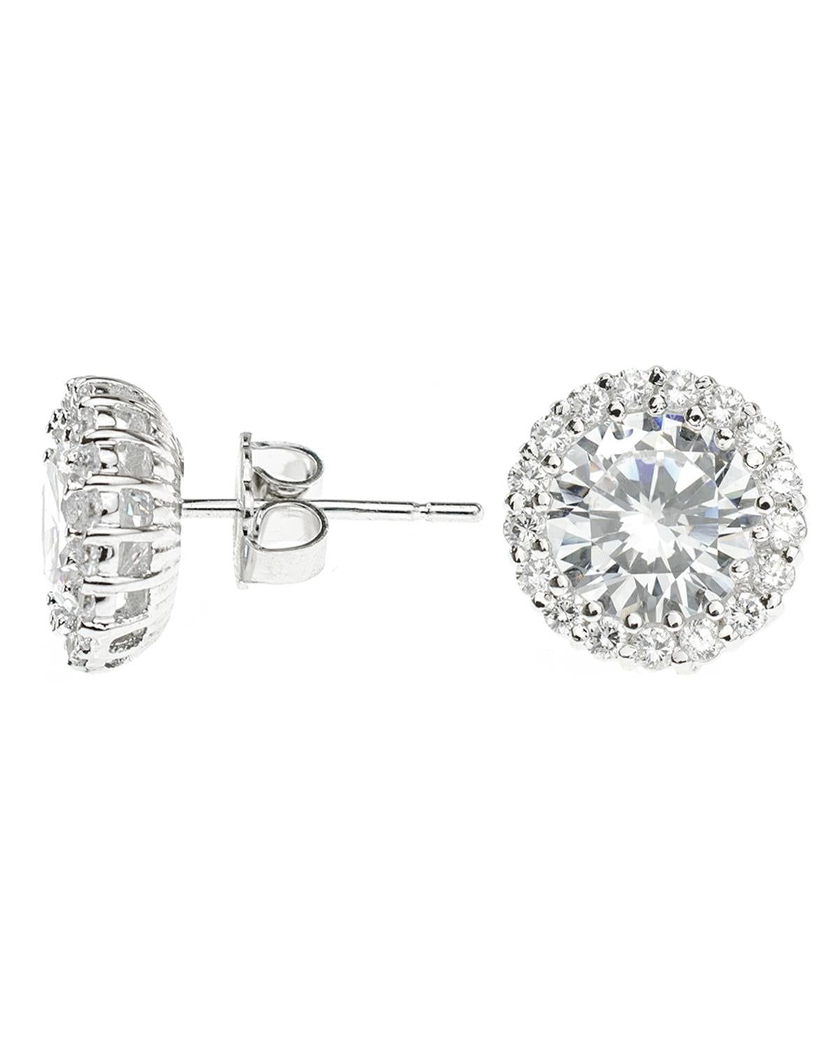 Halo Stud Earrings sold by Lord & Taylor product image thumbnail 3
