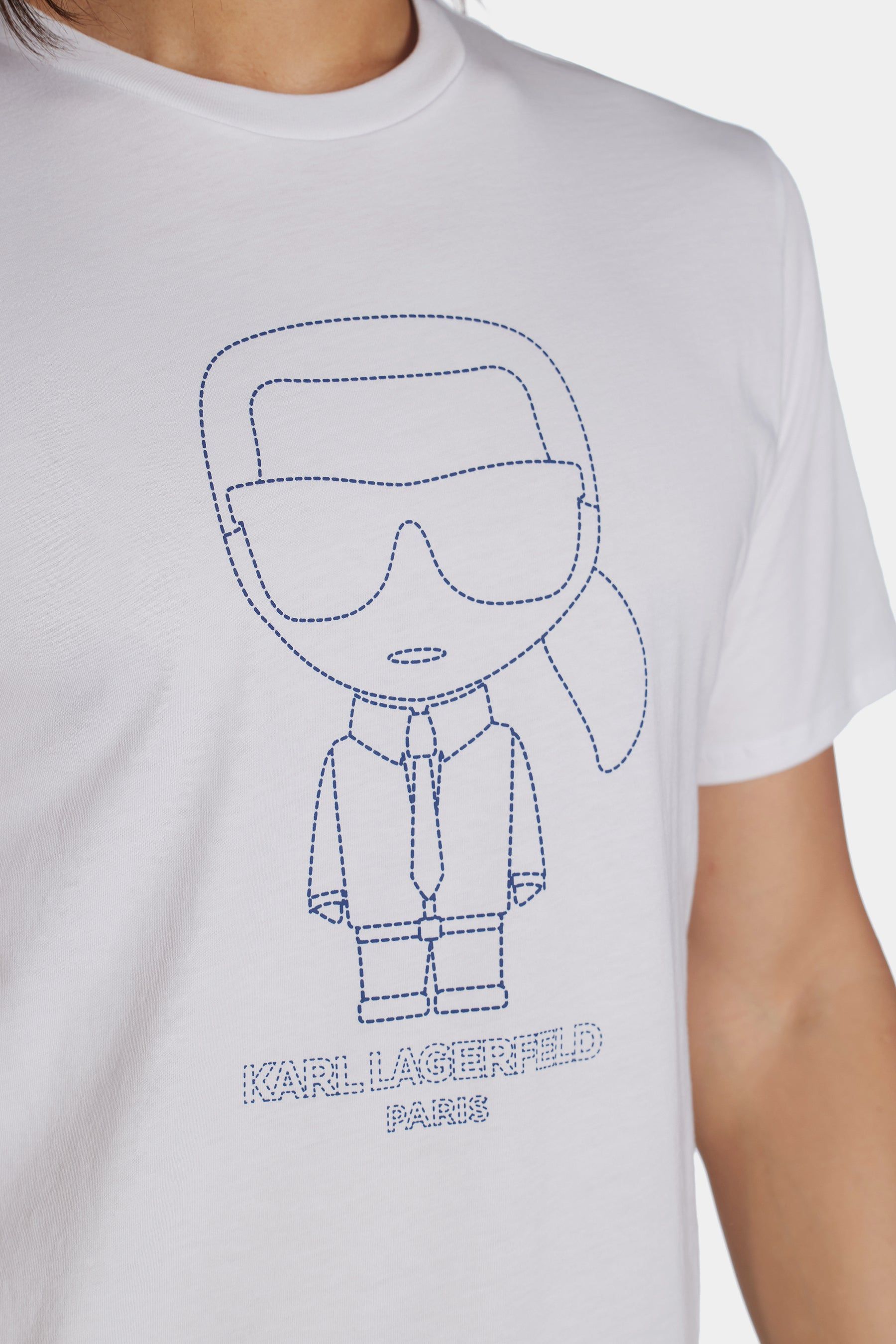 Outline Karl Character Short Sleeve Crew Neck T-Shirt sold by Lord & Taylor product image thumbnail 7