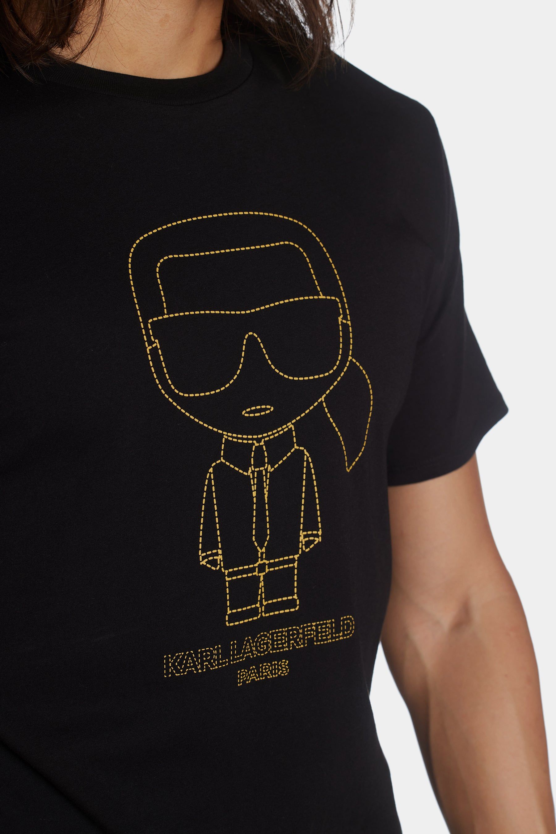 Outline Karl Character Short Sleeve Crew Neck T-Shirt sold by Lord & Taylor product image thumbnail 4