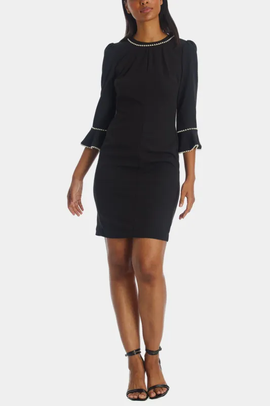Tulip Sleeve Scuba Crepe Sheath Dress sold by Lord & Taylor