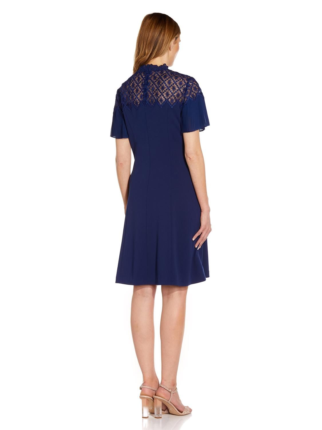 Crepe Fit And Flare Dress sold by Lord & Taylor product image thumbnail 2