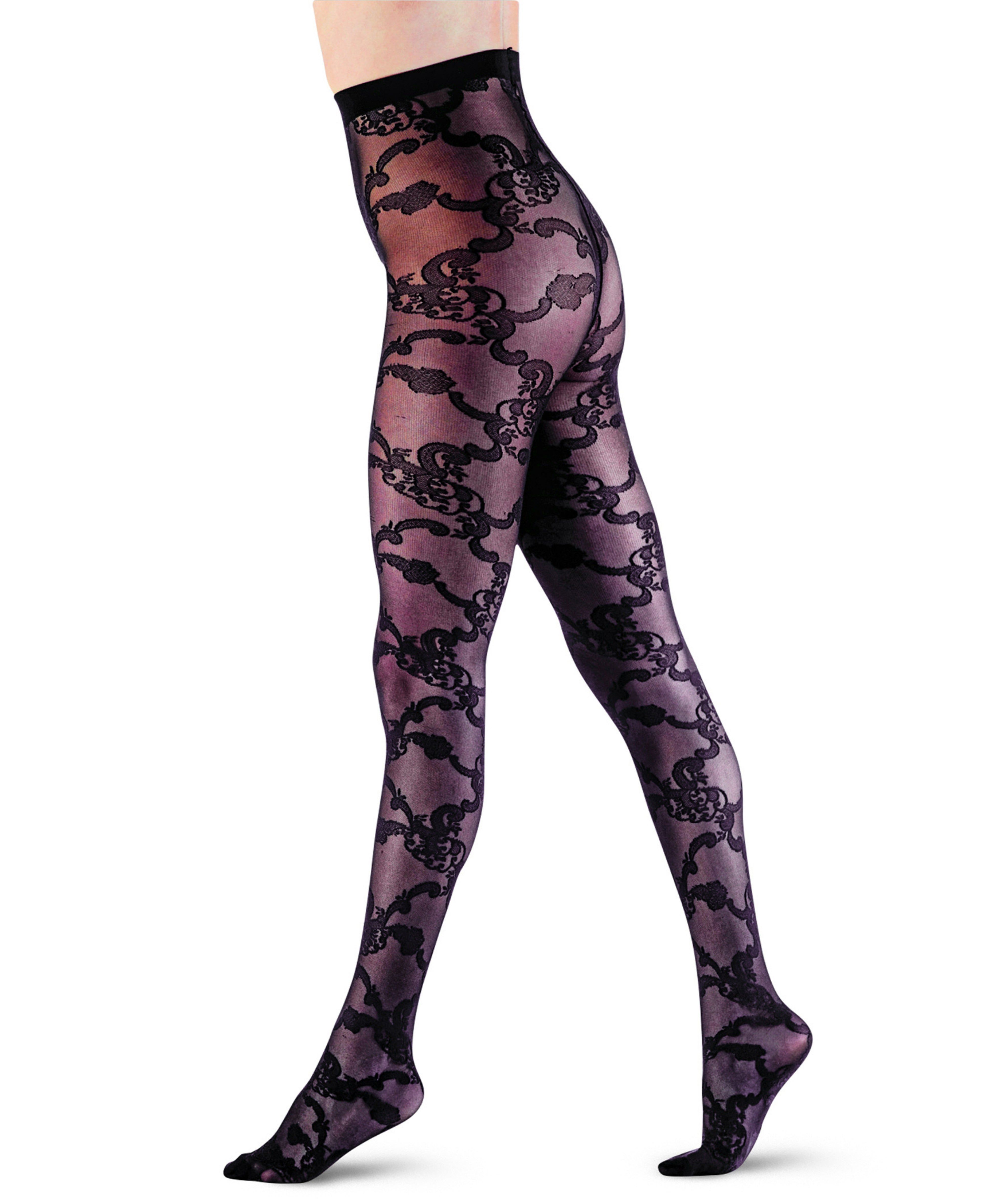 Lace Print Tights sold by Lord & Taylor product image thumbnail 5