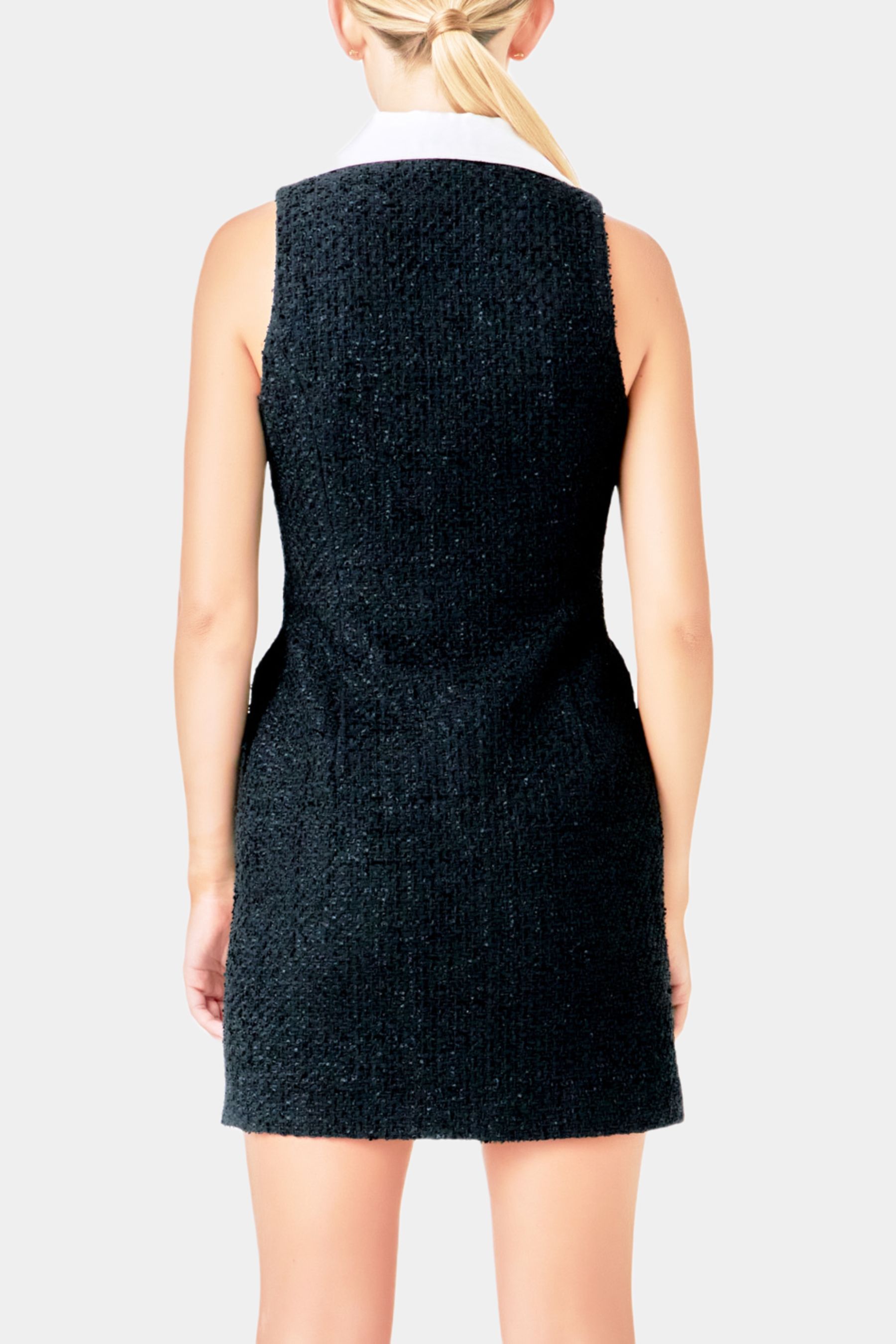 Sleeveless Tweed Mini Dress sold by Lord & Taylor product image thumbnail 3