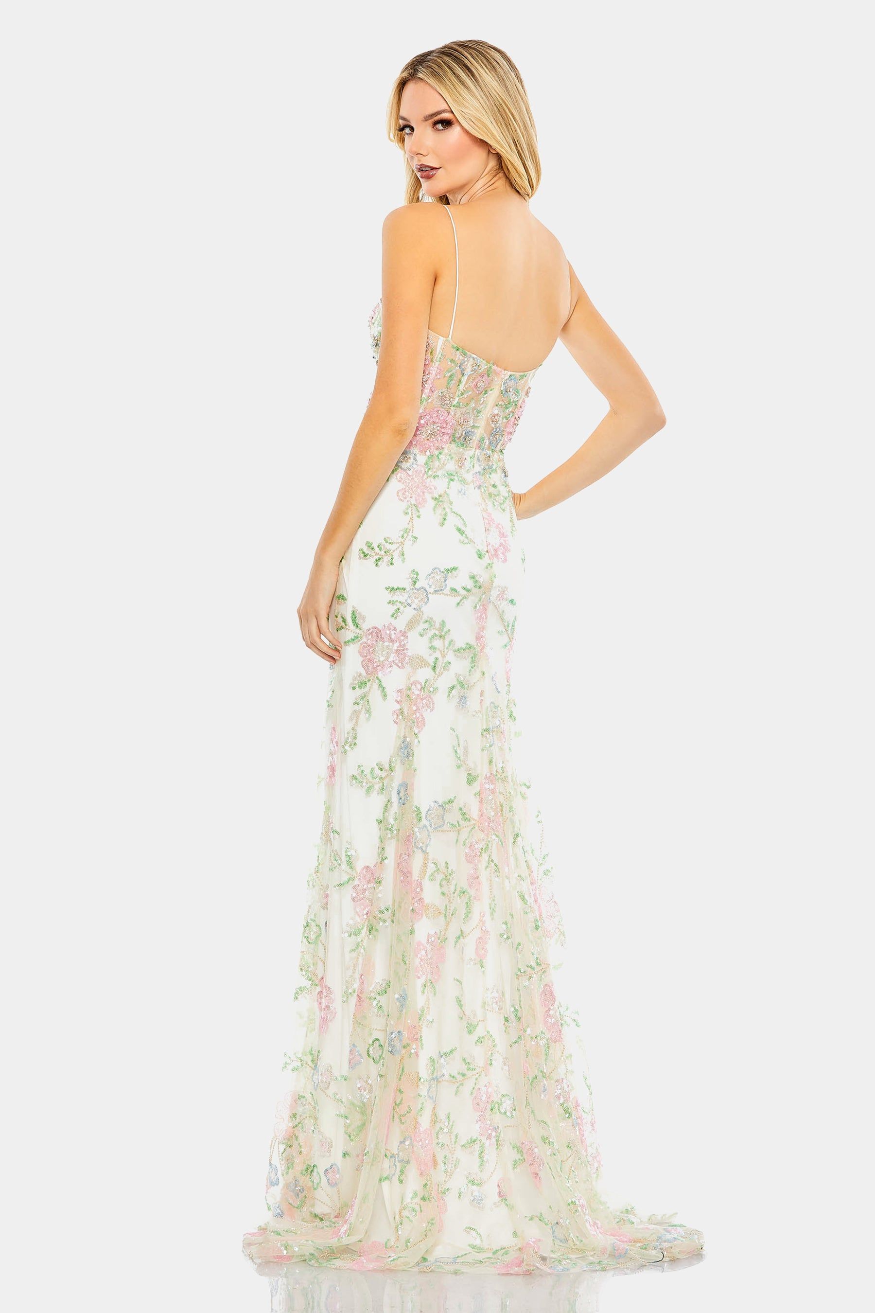 Embellished Sleeveless Illusion Corset Gown sold by Lord & Taylor product image thumbnail 3