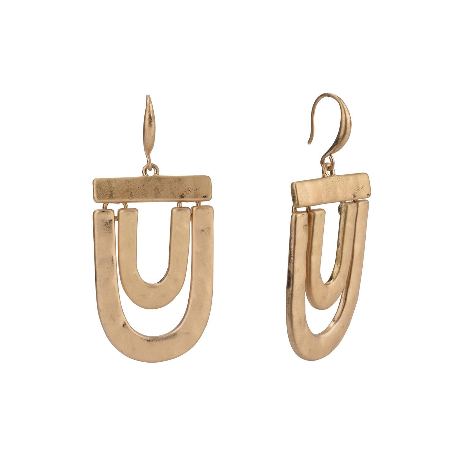 Double U Shape Drop Earrings sold by Lord & Taylor product image thumbnail 4