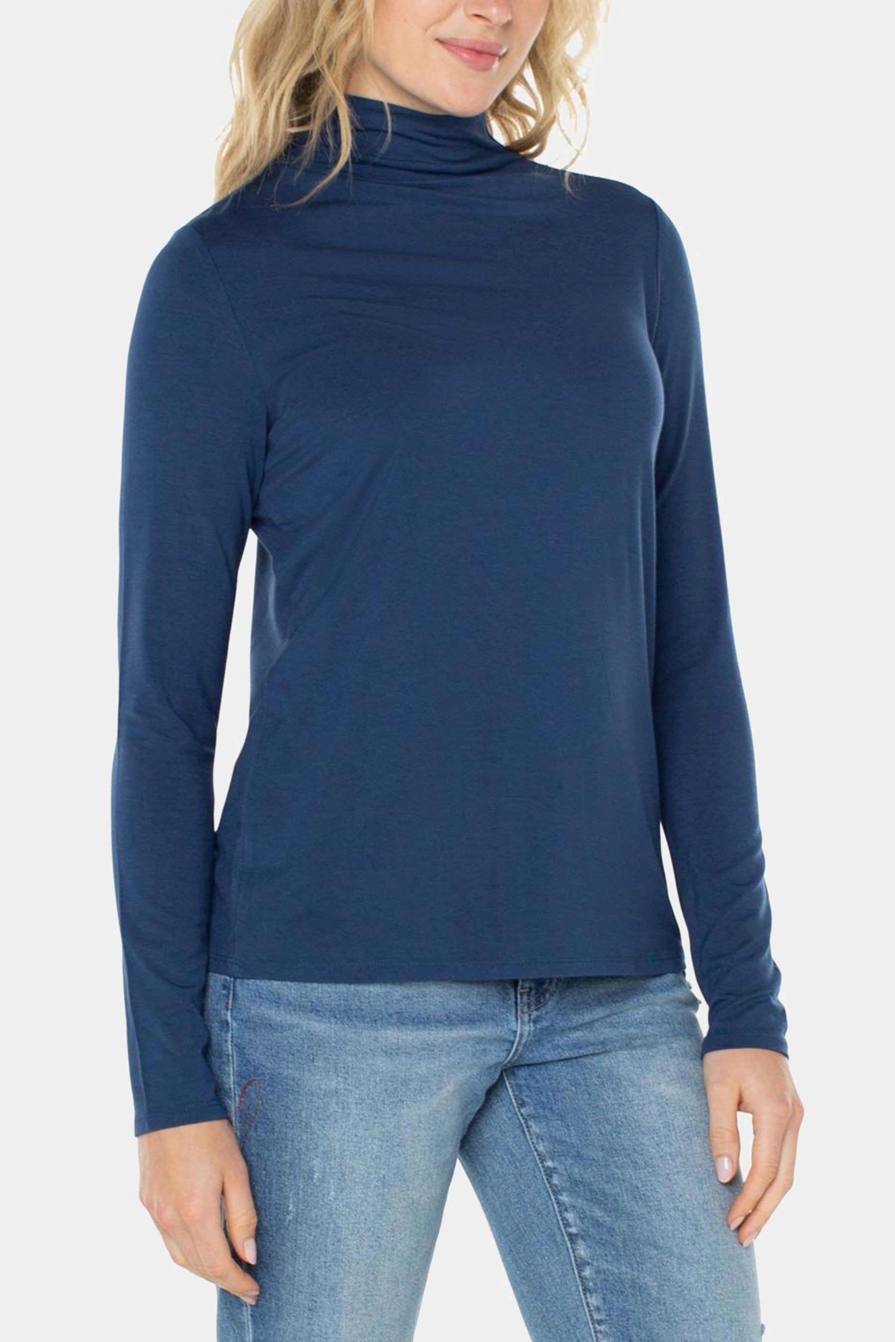 Long Sleeve Mock Neck Knit Top sold by Lord & Taylor product image thumbnail 3
