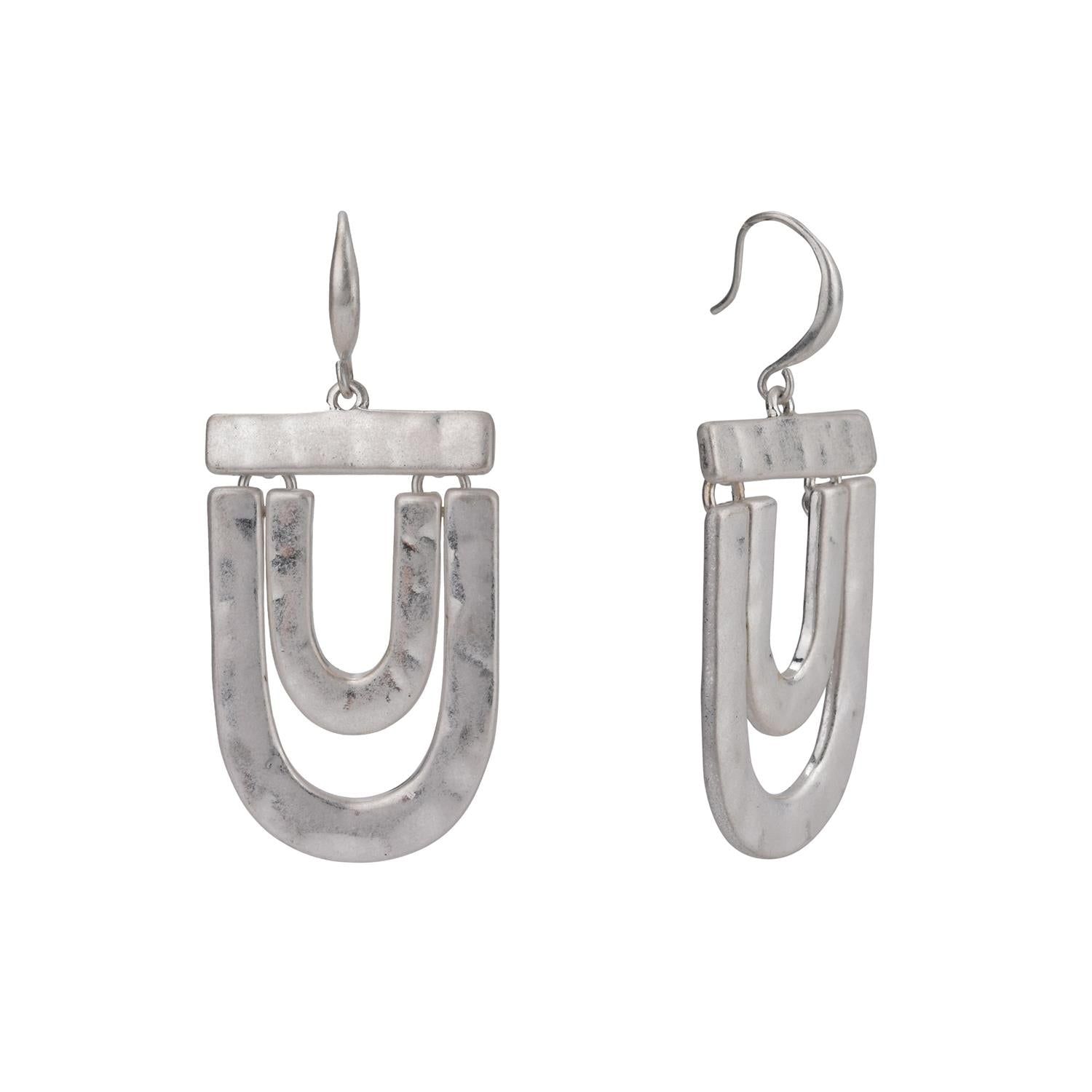 Double U Shape Drop Earrings sold by Lord & Taylor product image thumbnail 2