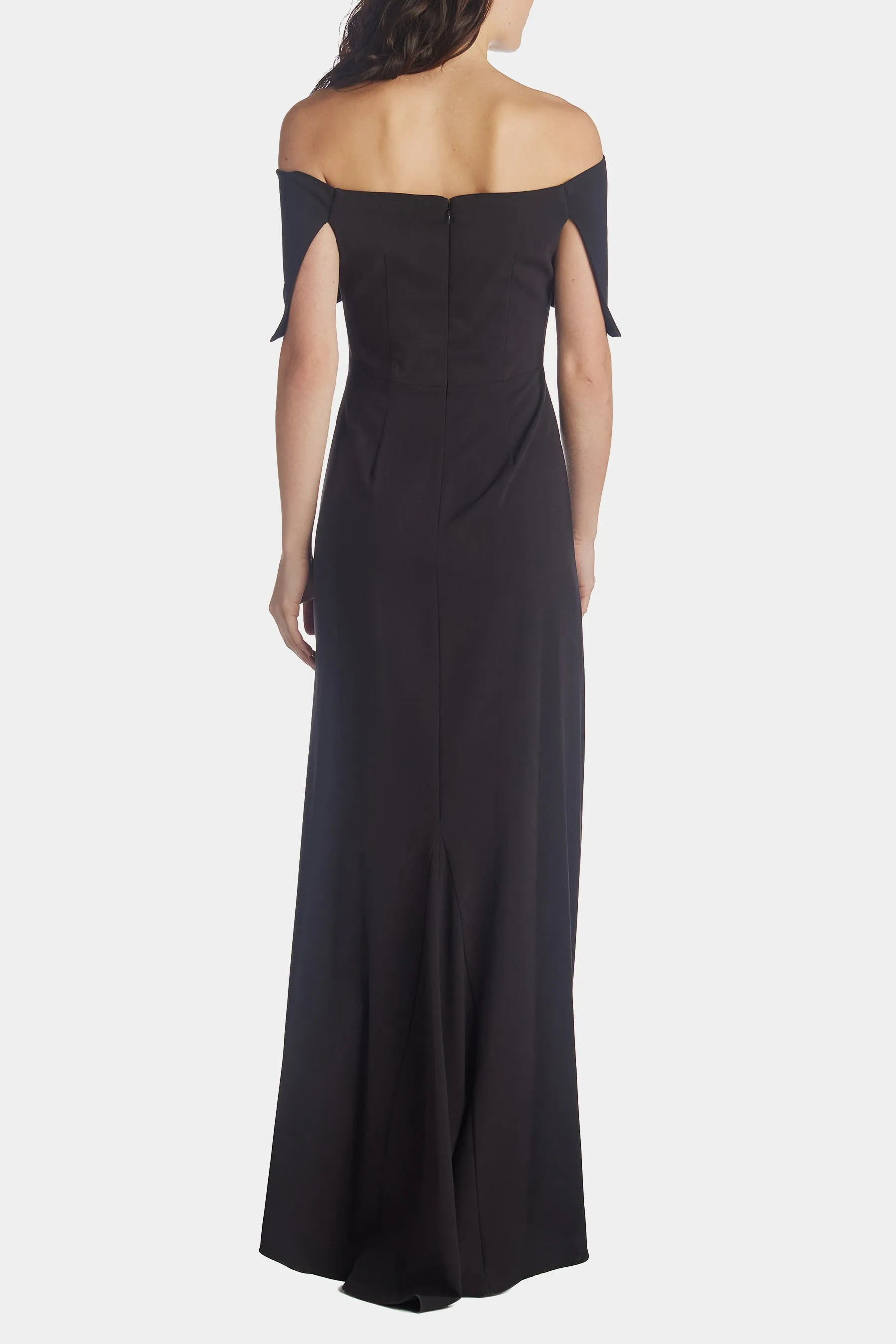 Oversized Collar Off The Shoulder Gown sold by Lord & Taylor product image thumbnail 3