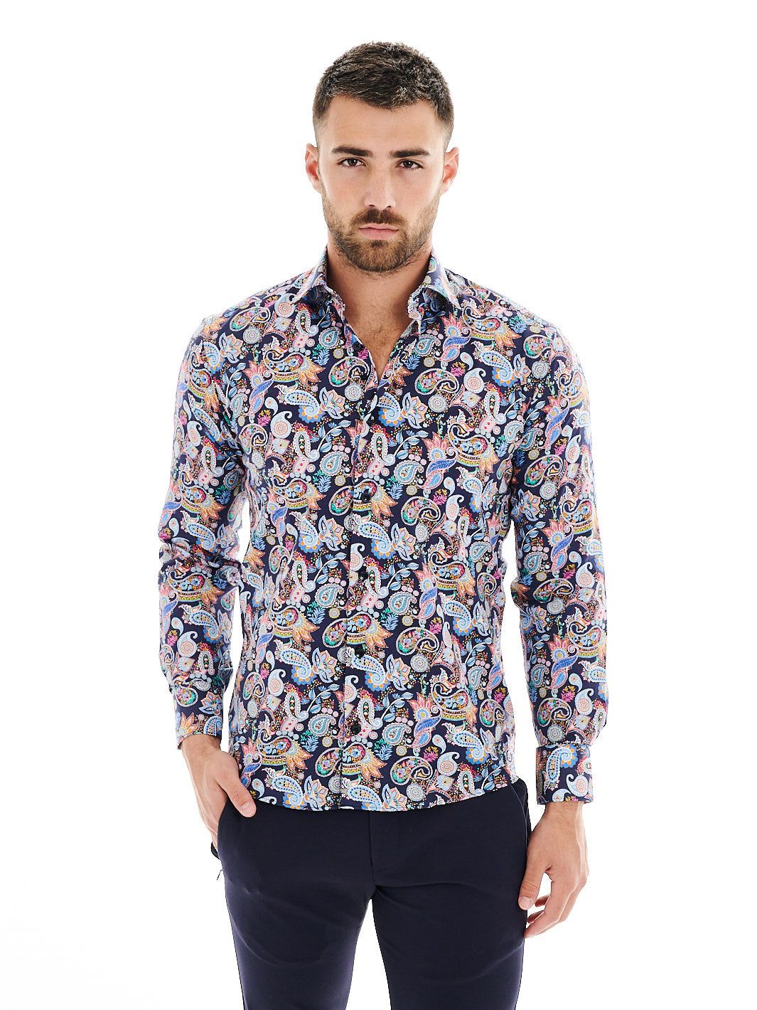 Paisley Print Ezra Button Down Shirt sold by Lord & Taylor