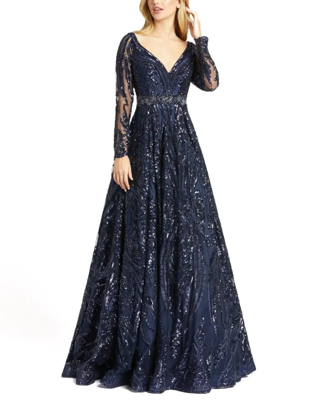 A-Line Sequin Ballgown sold by Lord & Taylor
