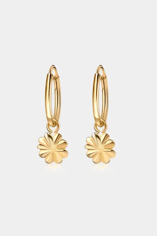Flower Dangling Hoop Earrings sold by Lord & Taylor