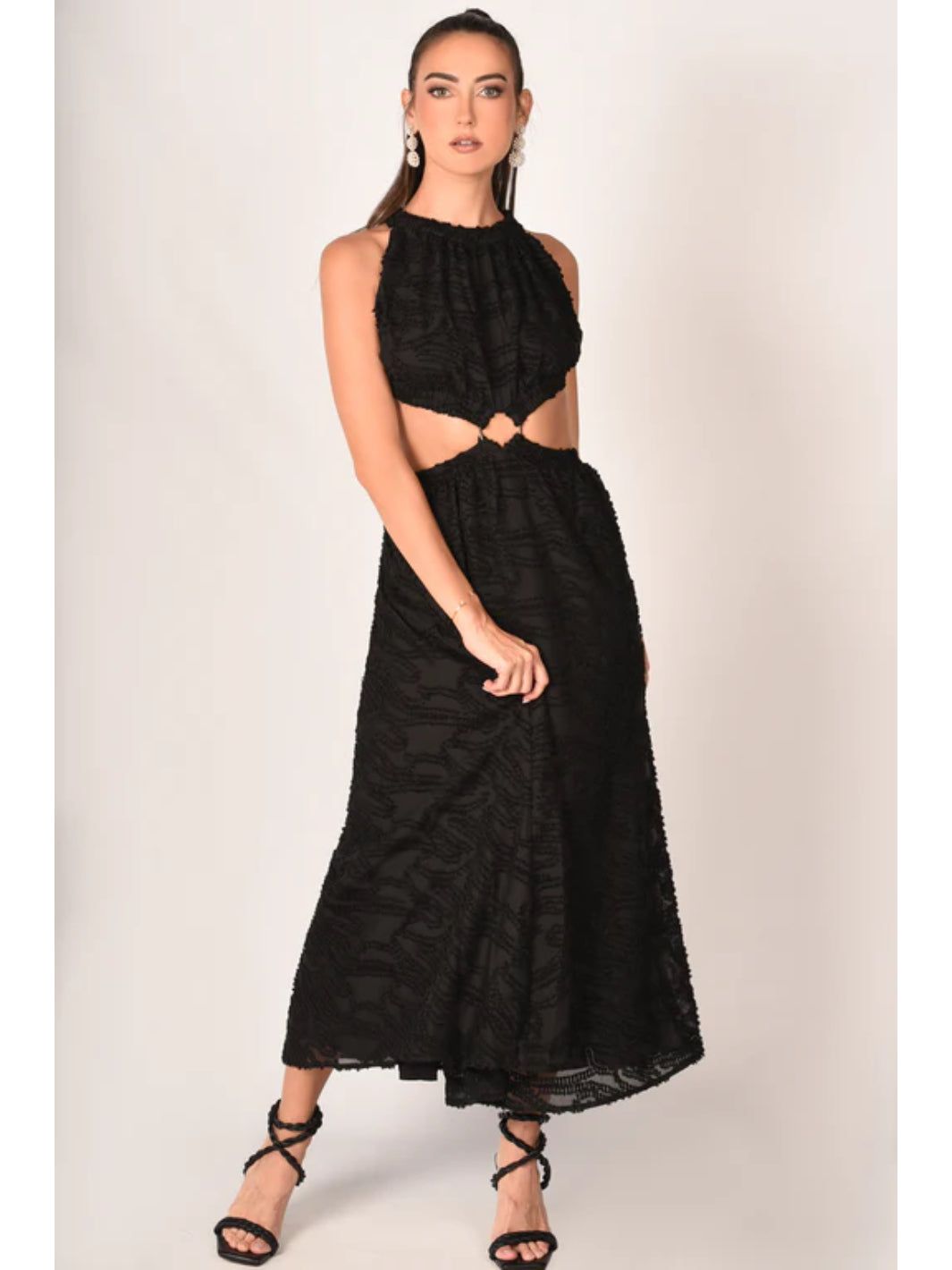 Brigitte Jacquard Cut Out Midi Dress sold by Lord & Taylor product image thumbnail 9