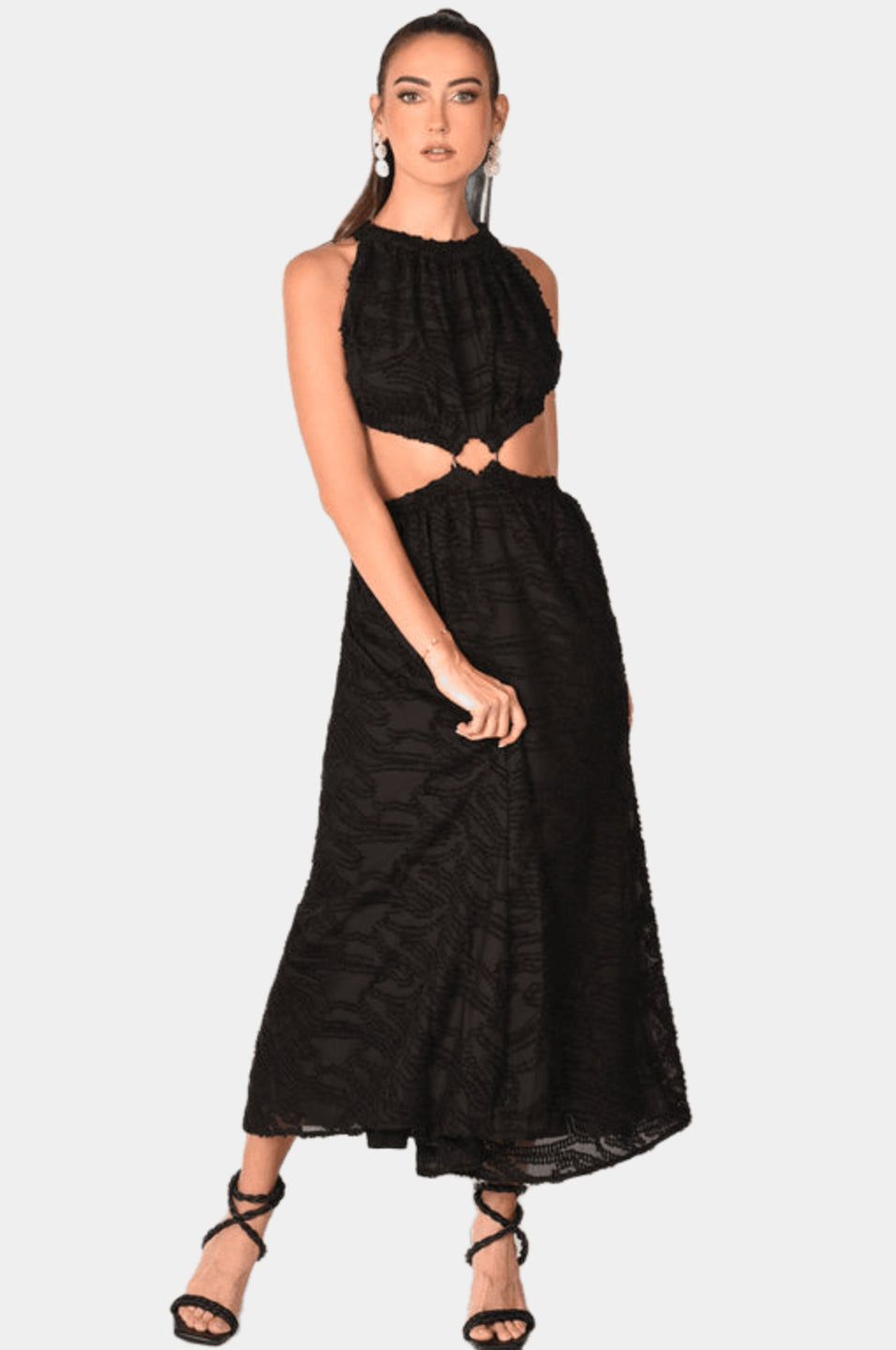 Brigitte Jacquard Cut Out Midi Dress sold by Lord & Taylor product image thumbnail 2