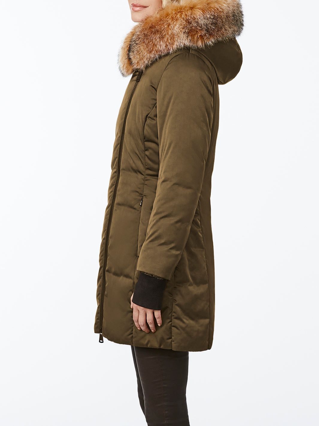 Faux Fur Trim Puffer Coat sold by Lord & Taylor product image thumbnail 2