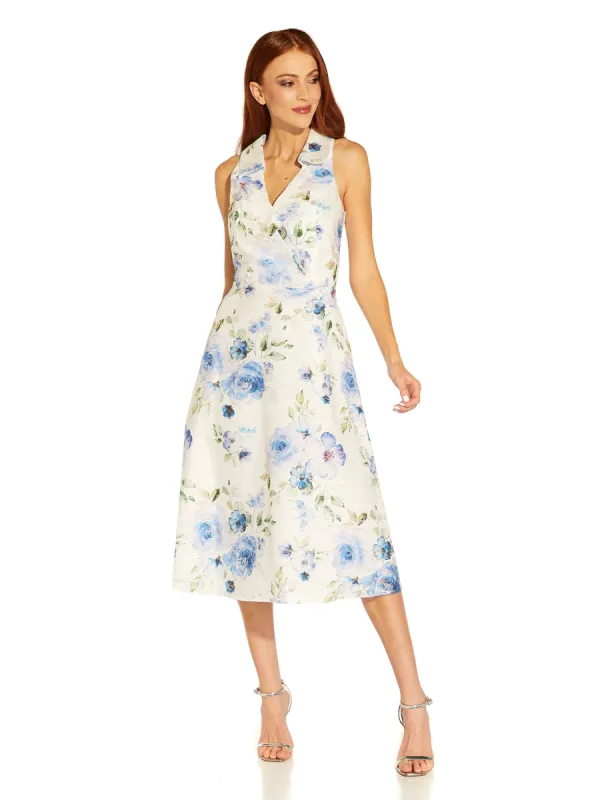 Printed Collard Lace Midi Dress sold by Lord & Taylor