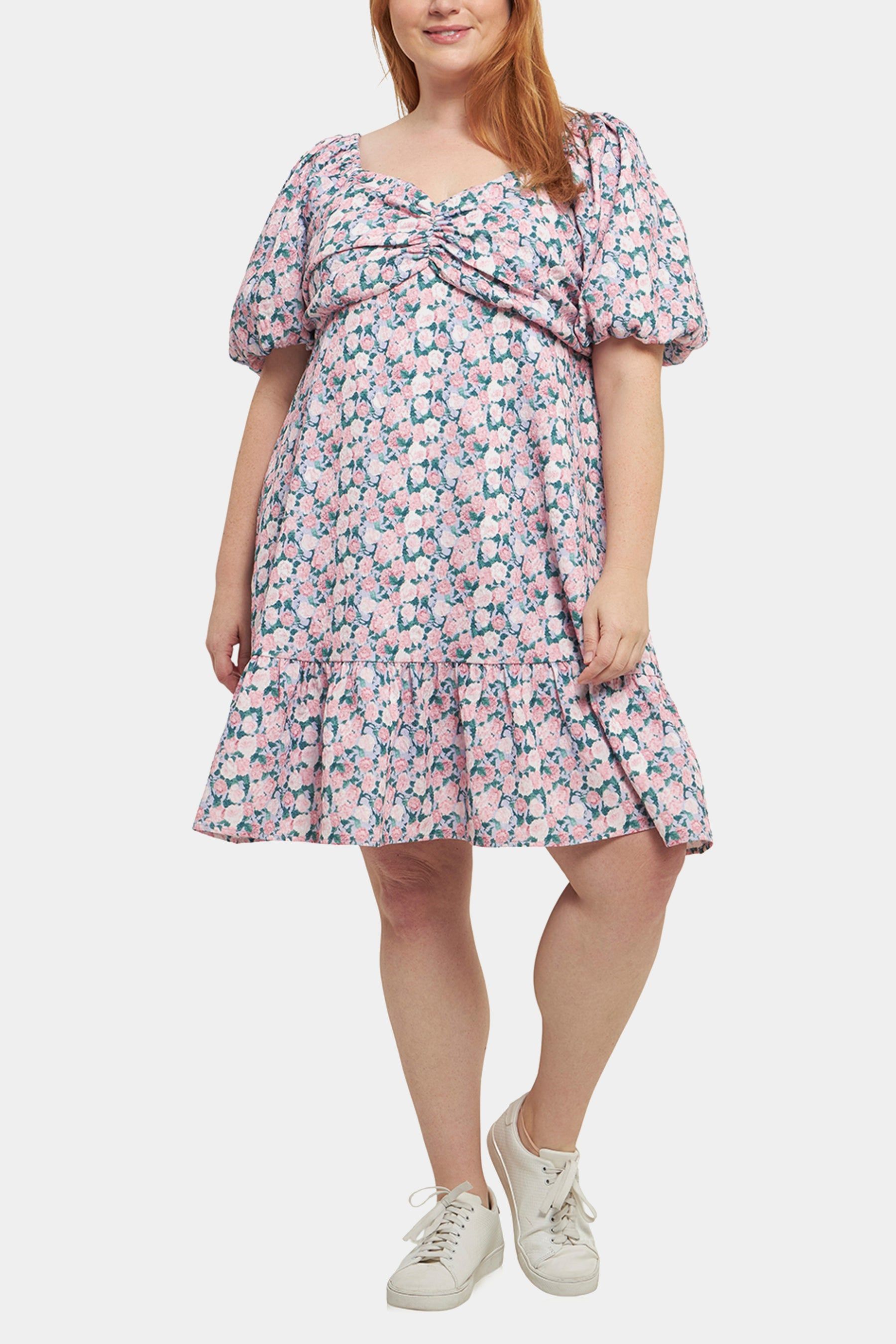Floral Puff Sleeve Mini Dress sold by Lord & Taylor