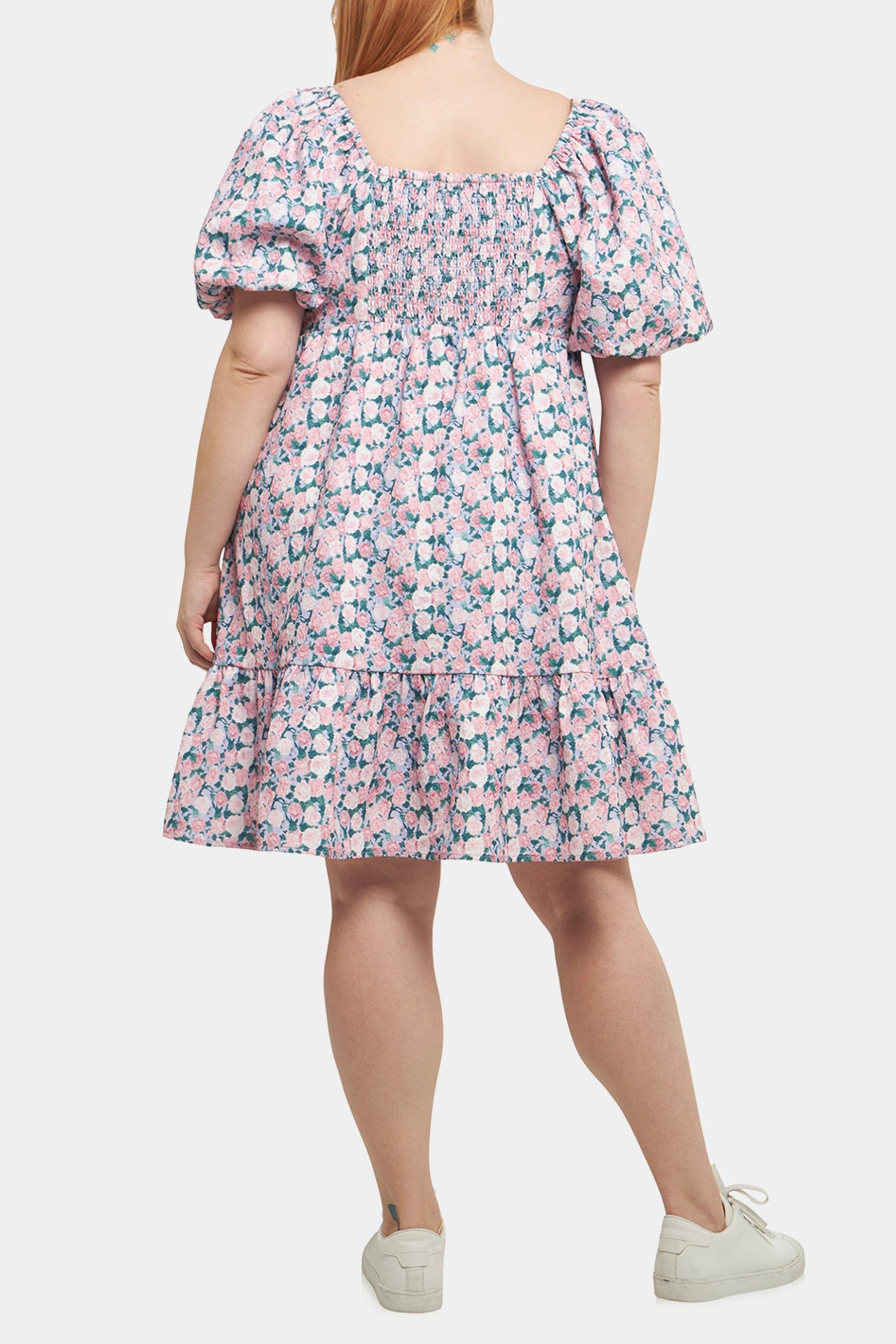 Floral Puff Sleeve Mini Dress sold by Lord & Taylor product image thumbnail 5