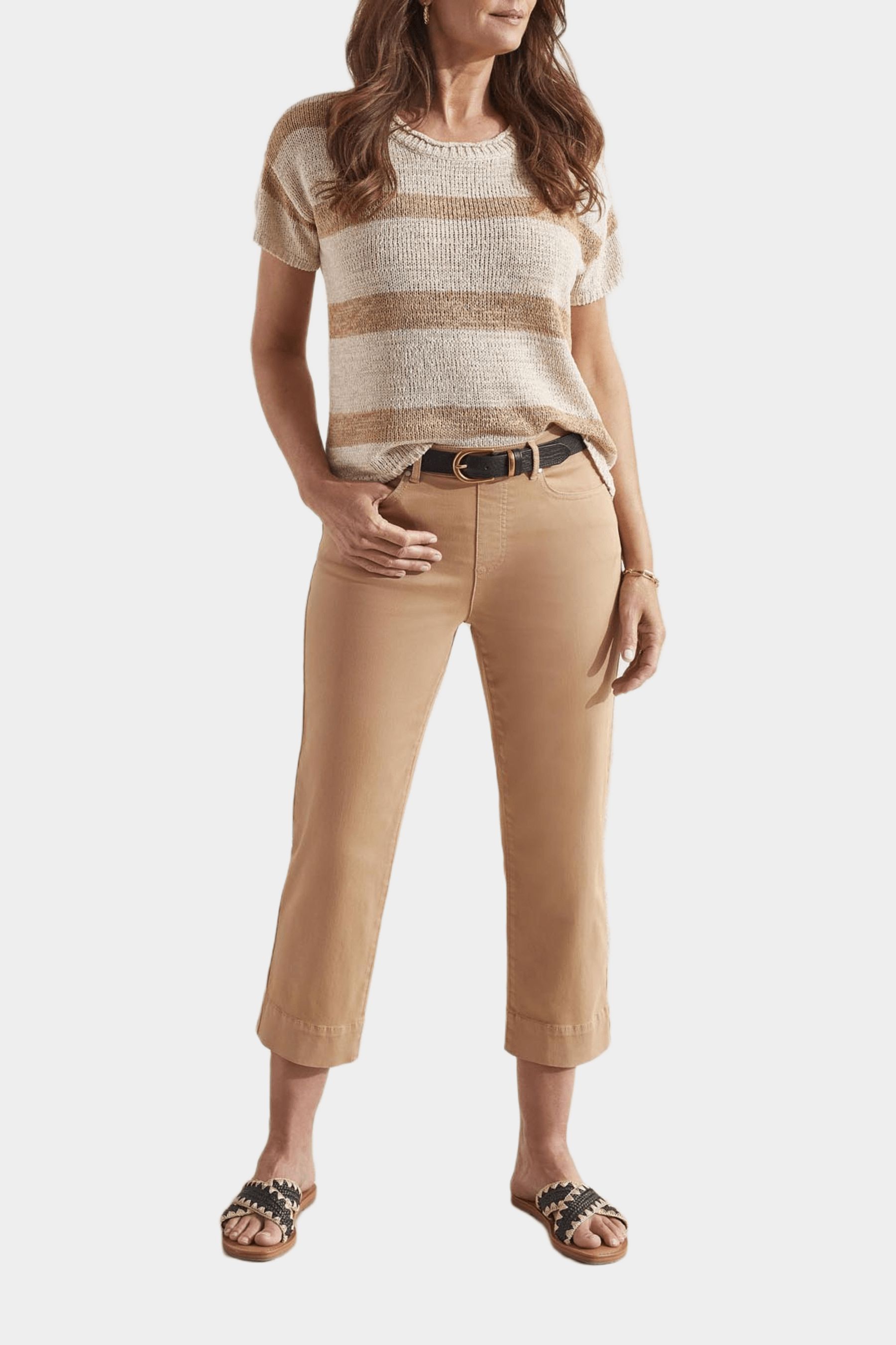Pull-On Kick Flare Capri sold by Lord & Taylor product image thumbnail 5