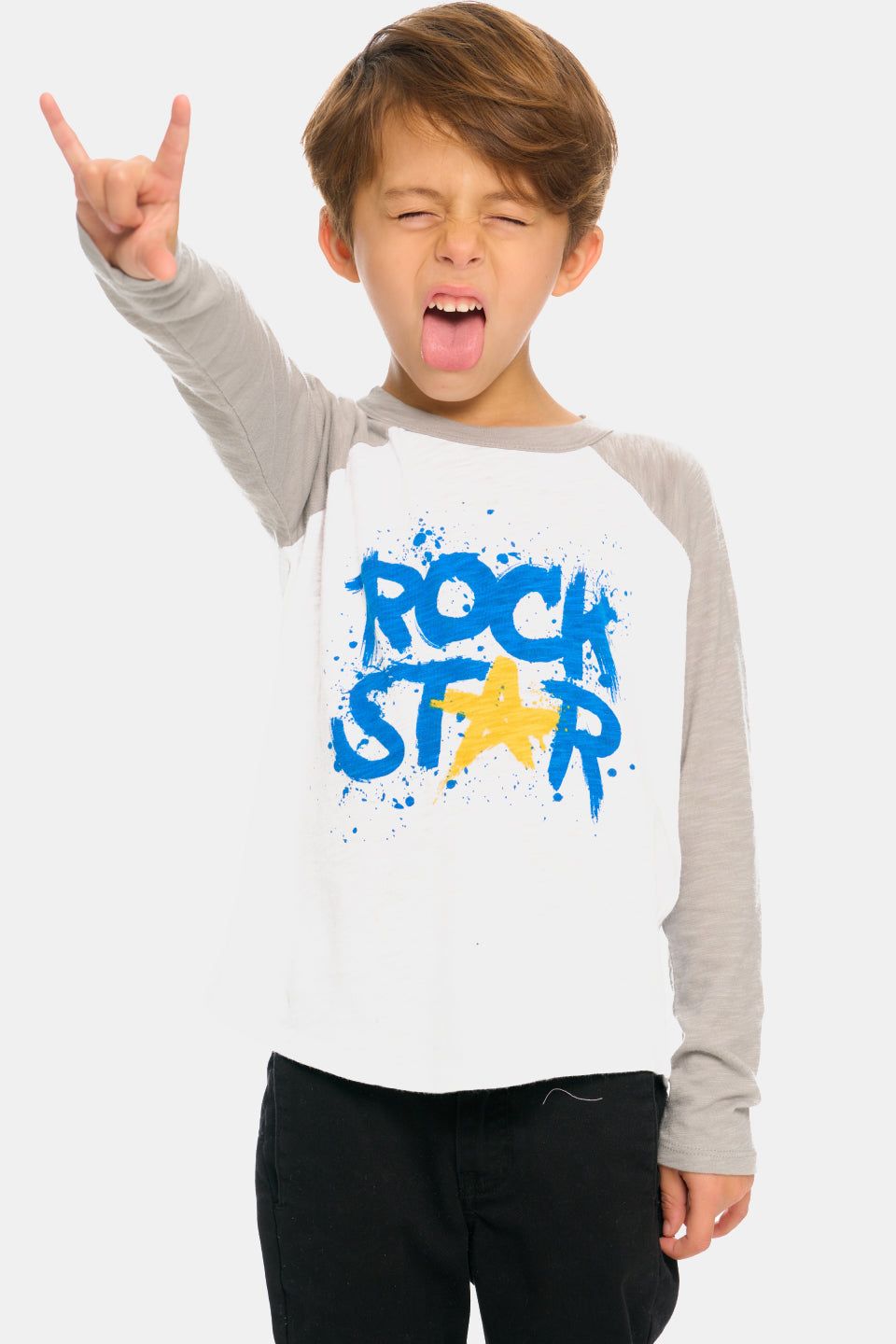 Boys Rock Star Rpet Cozy Knit Baseball T-shirt sold by Lord & Taylor
