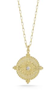 Gold Vermeil Evil Eye Necklace sold by Lord & Taylor