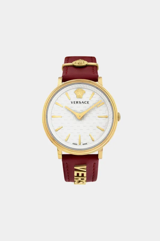 V-Circle Leather Watch sold by Lord & Taylor