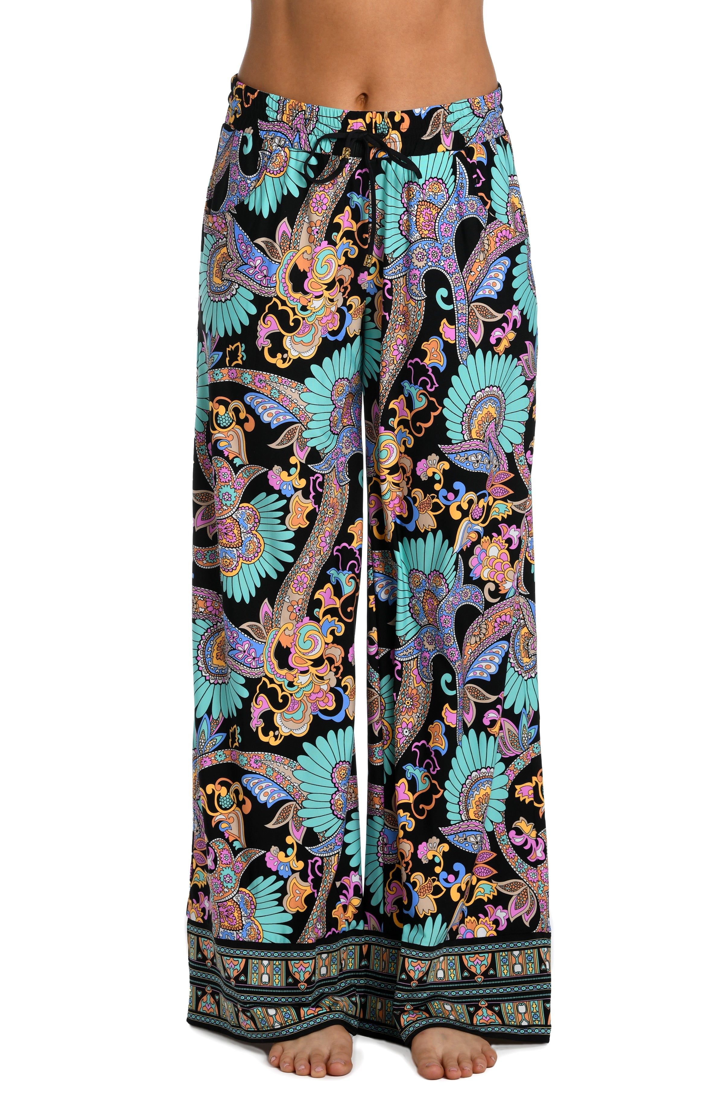 Paisley Wide Leg Pants sold by Lord & Taylor product image thumbnail 5
