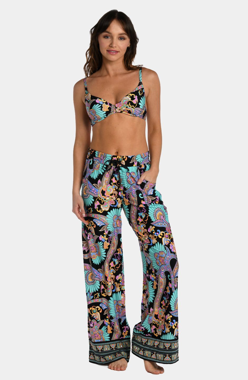 Paisley Wide Leg Pants sold by Lord & Taylor product image thumbnail 2